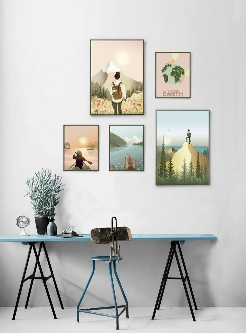 Vissevasse Top Of The Mountain Poster, 15 X21 Cm