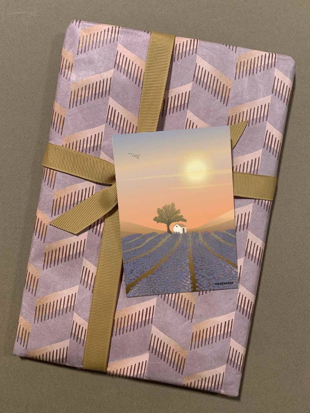 Vissevasse Lavender Field Mini Card, A7