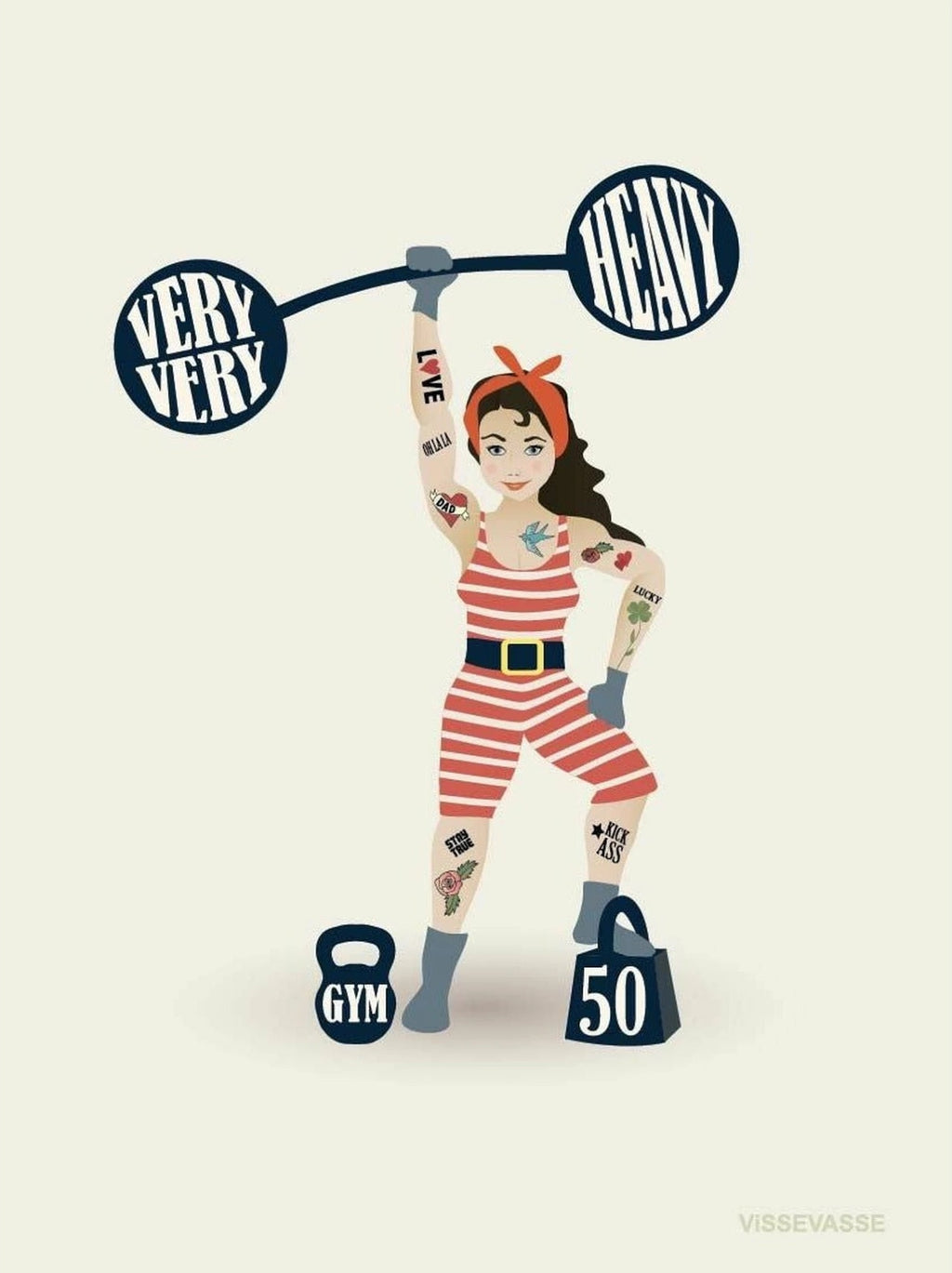 Vissevasse Birthday Girl Mini Card, A7