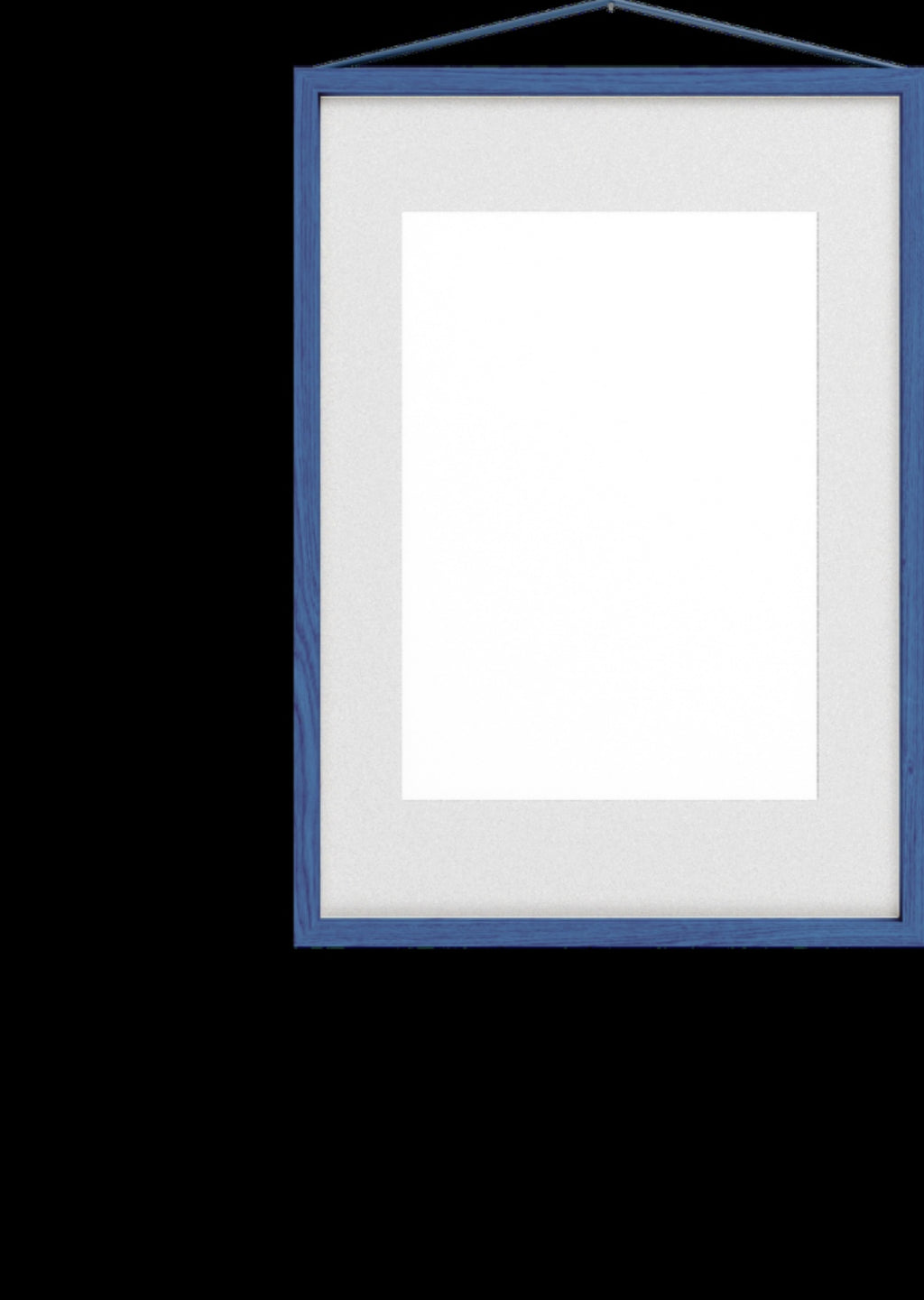 Moebe A3 Blue Satined Frame: Stylish Birch Wood Design for Art Display