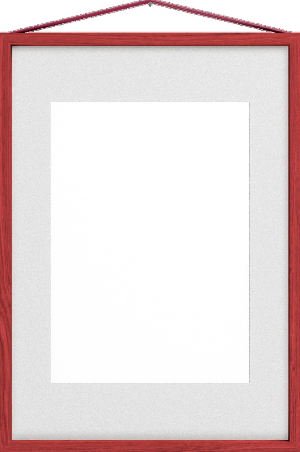 Moebe A3 Red Satined Frame: Vibrant Birch Wood Design & Versatile Display