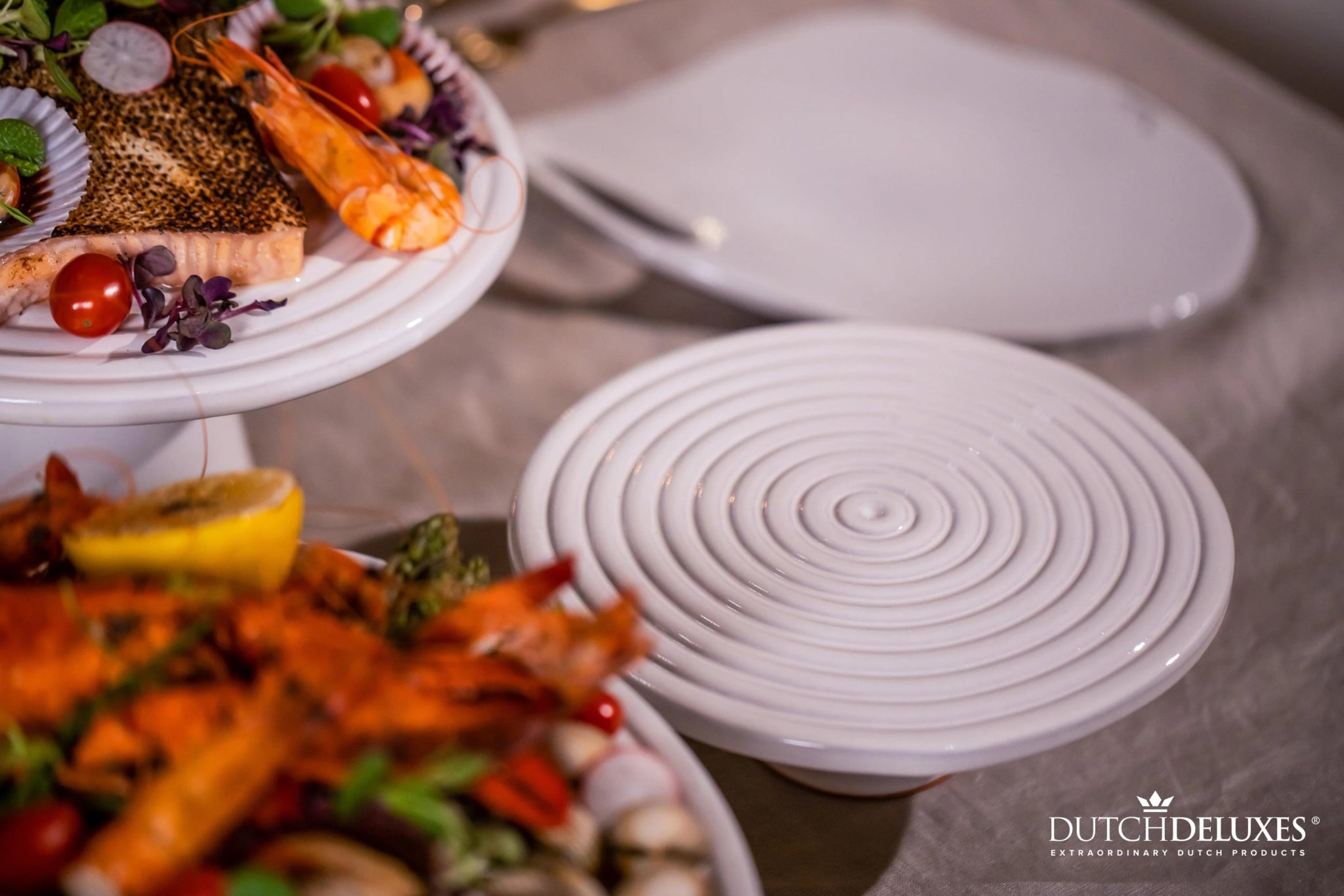 Dutchdeluxes cake stand Ø 25 cm, platinum