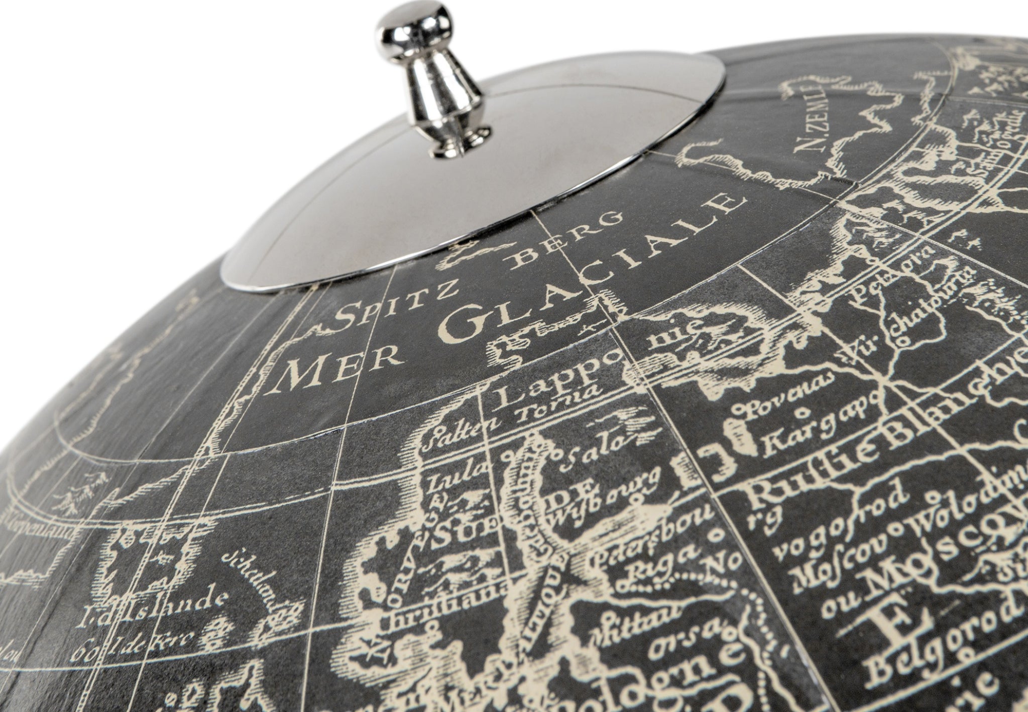 Authentic Models Vaugondy 1745 Globus, Noir