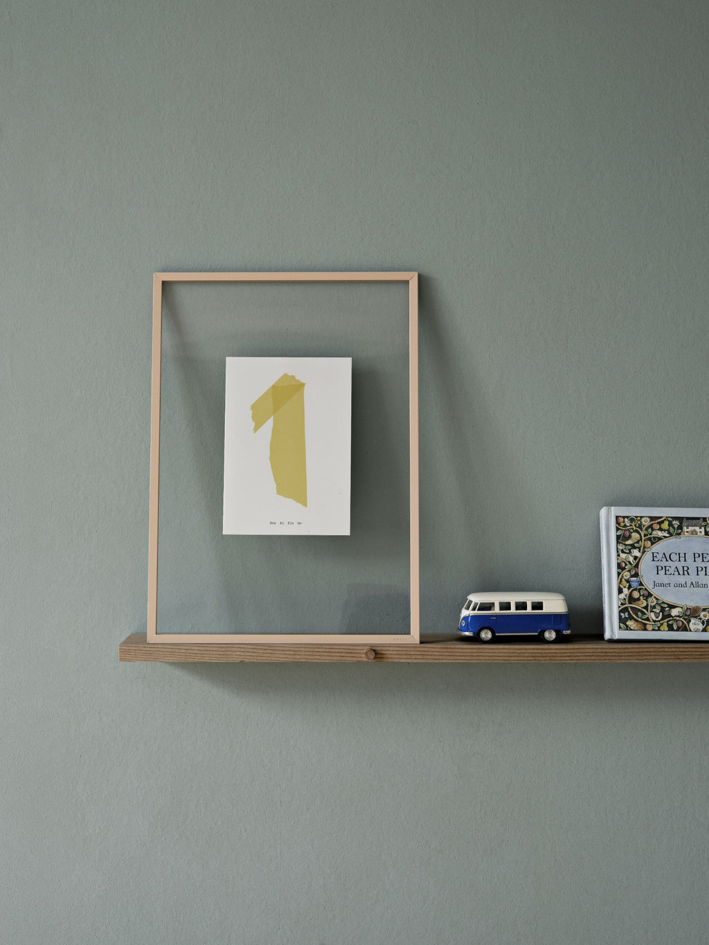 Moebe Gallery Shelf 115 cm Oak - Stylish Solid Wood Wall Decor Solution