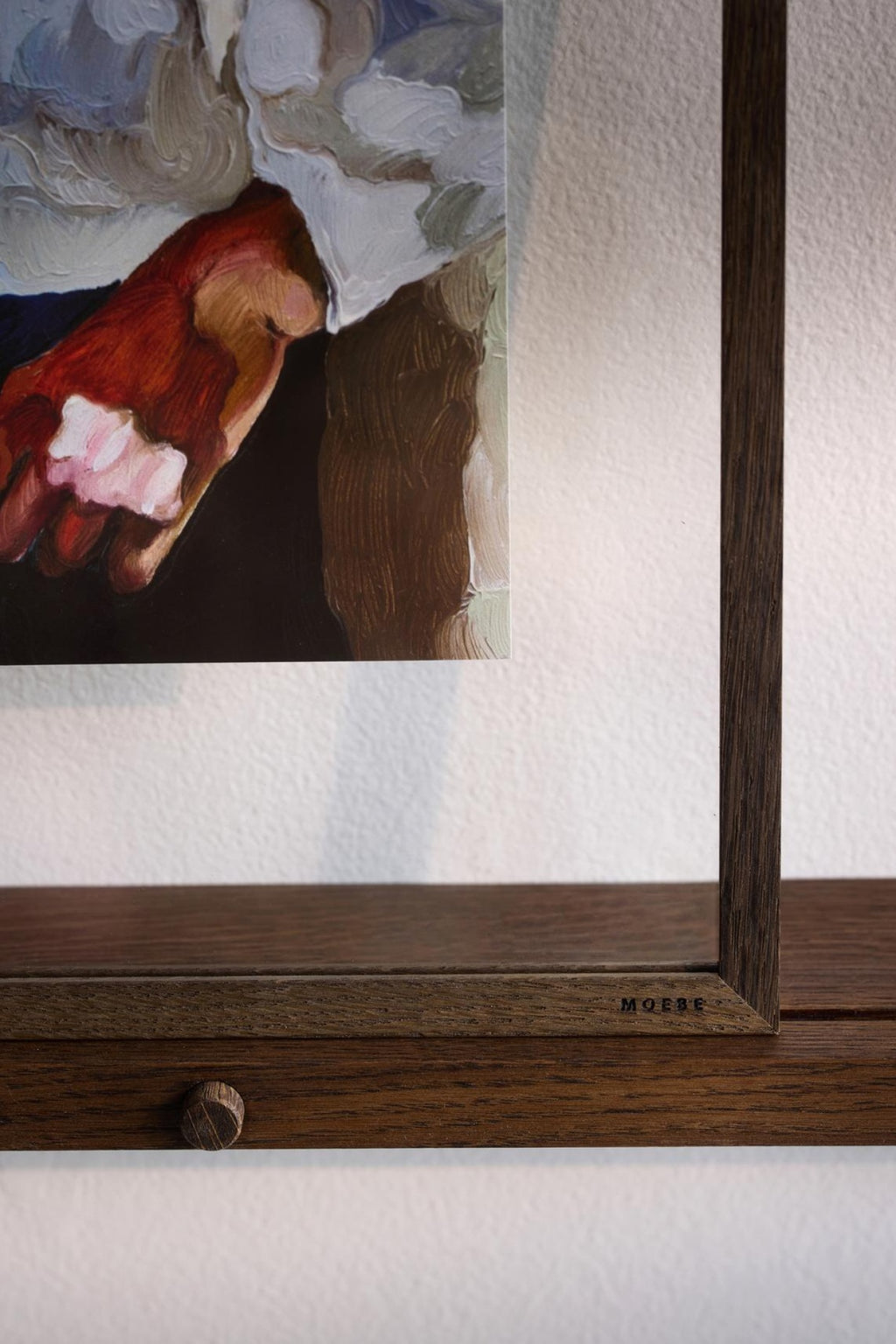 Transform Your Space with Moebe's 120cm Smoked Oak Gallery Shelf