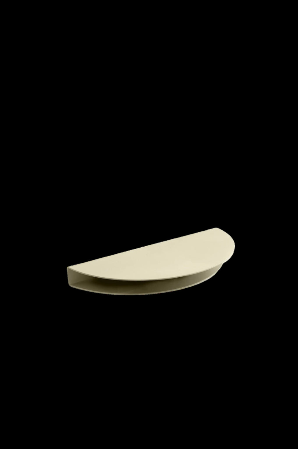 Moebe Half Moon Shelf Sand - Stylish Steel Storage for Home Decor