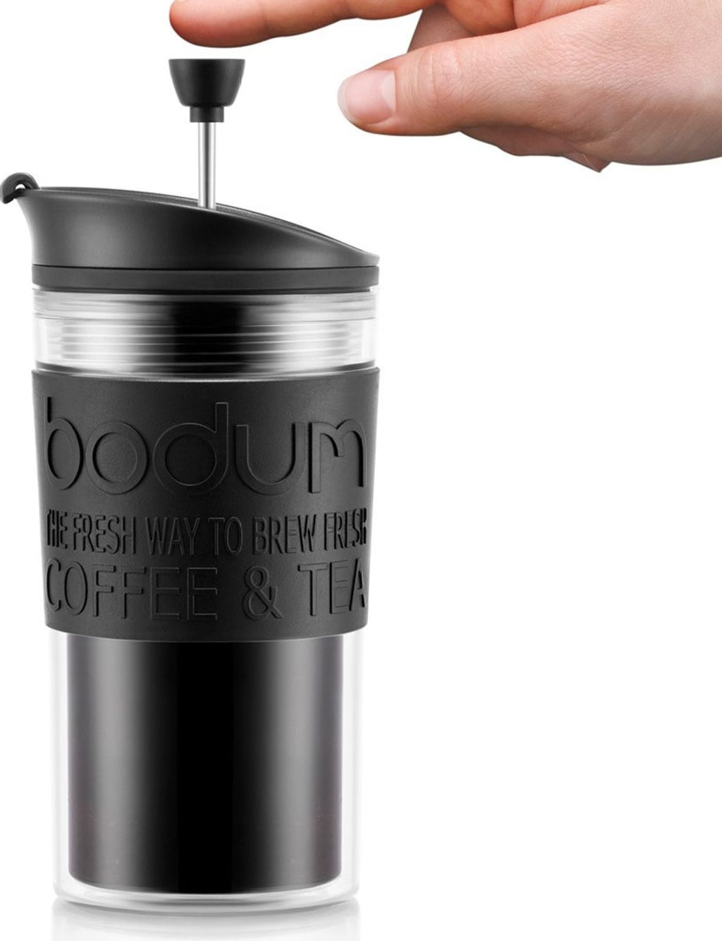 Bodum Travel Press Set Coffee maker with extra lid double-walled, black