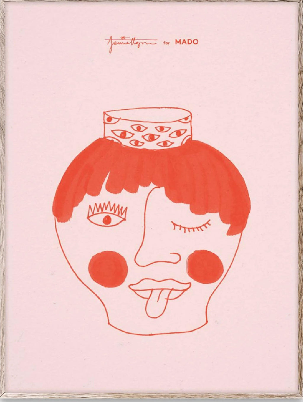 Paper Collective Tongy Pongy Poster, 30x40 Cm