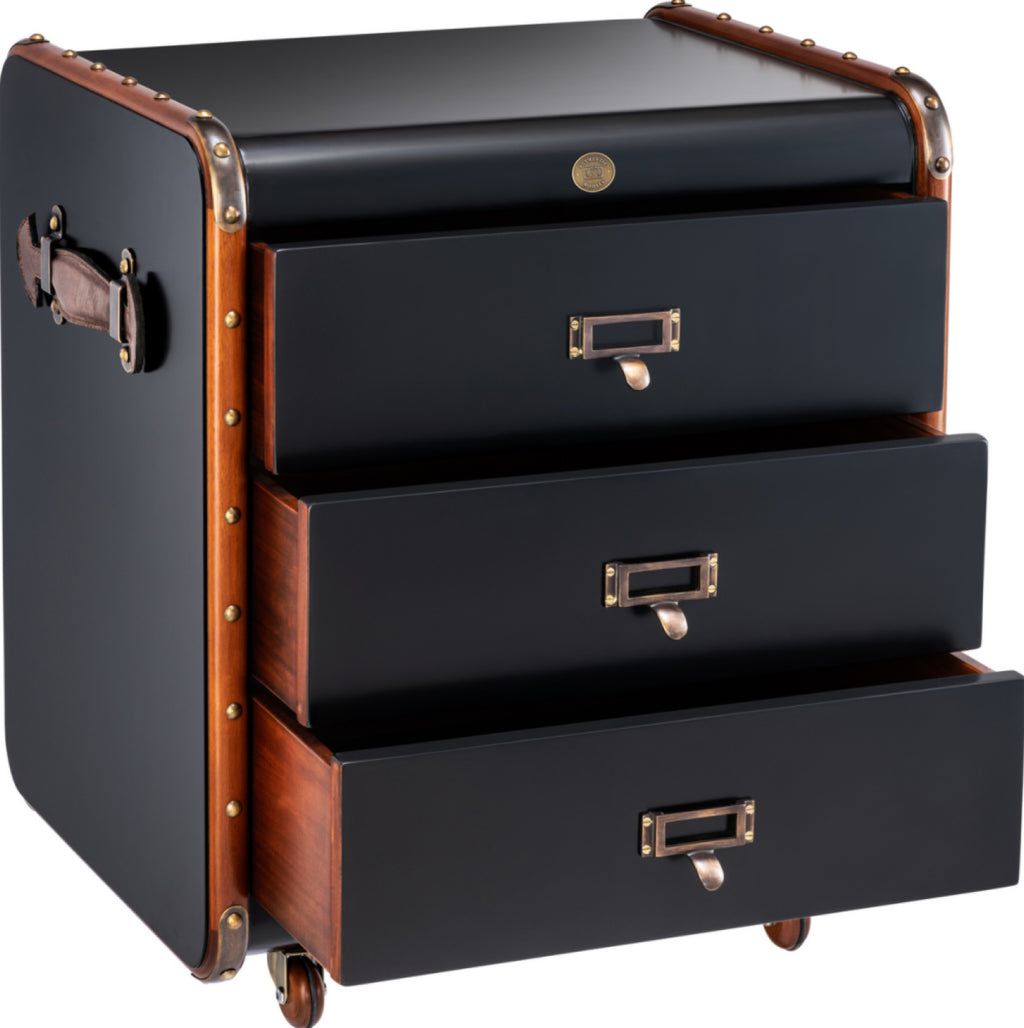 Authentic Models Stateroom Drawers Black, Small