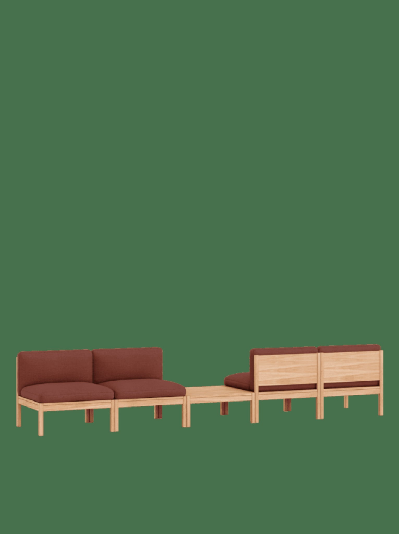 Moebe Modular Sofa Set, Mixed Combination B, Re-wool 687 (fsc Mix Credit)