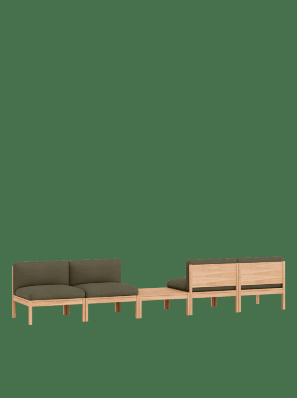 Moebe Modular Sofa Set, Mixed Combination B, Re-wool 977 (fsc Mix Credit)