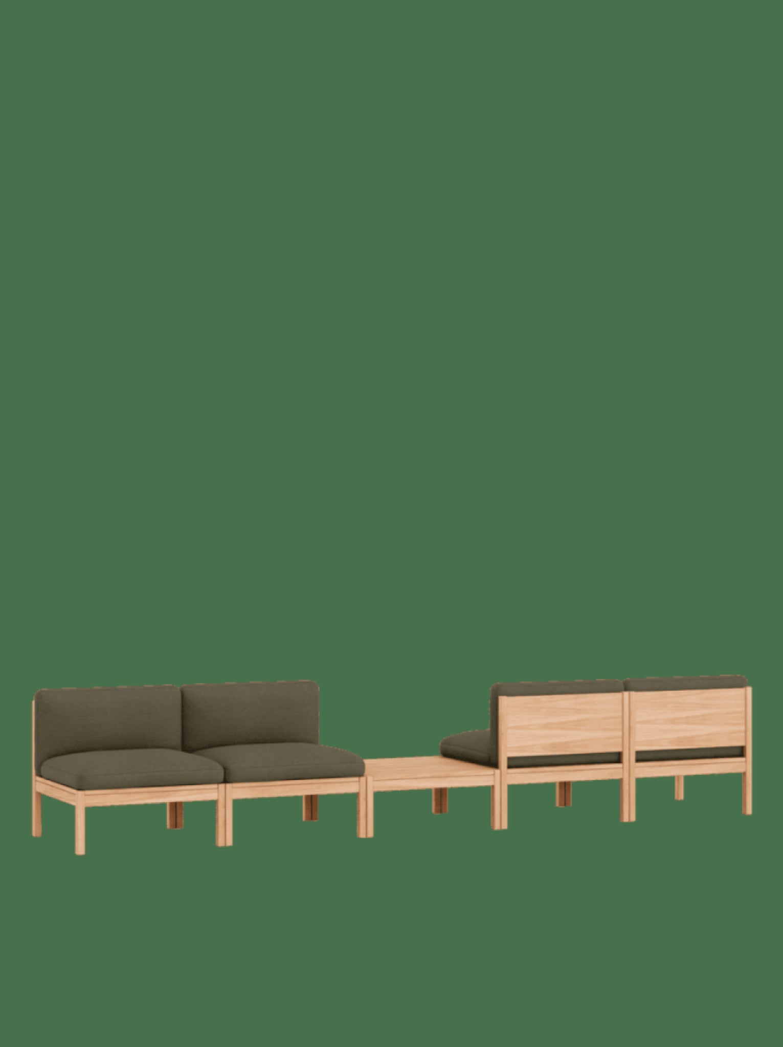 Moebe Modular Sofa Set, Mixed Combination B, Re-wool 977 (fsc Mix Credit)