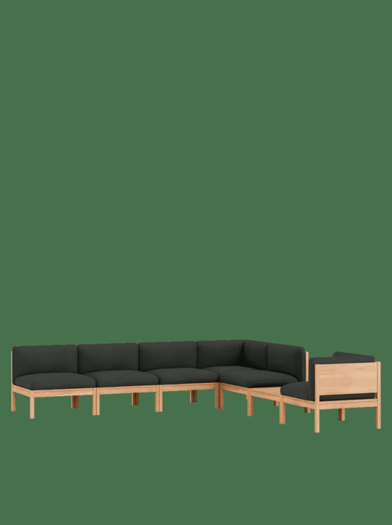 Moebe Modular Sofa Set, Mixed Combination D, Re-wool 198 (fsc Mix Credit)