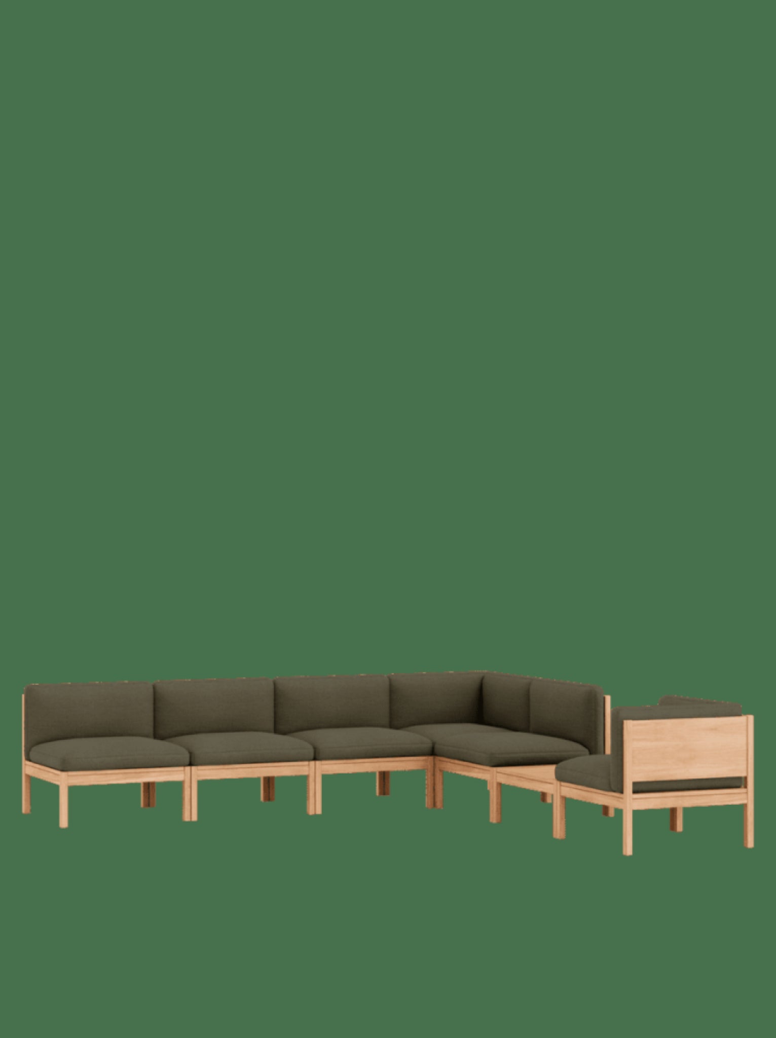 Moebe Modular Sofa Set, Mixed Combination D, Re-wool 977 (fsc Mix Credit)