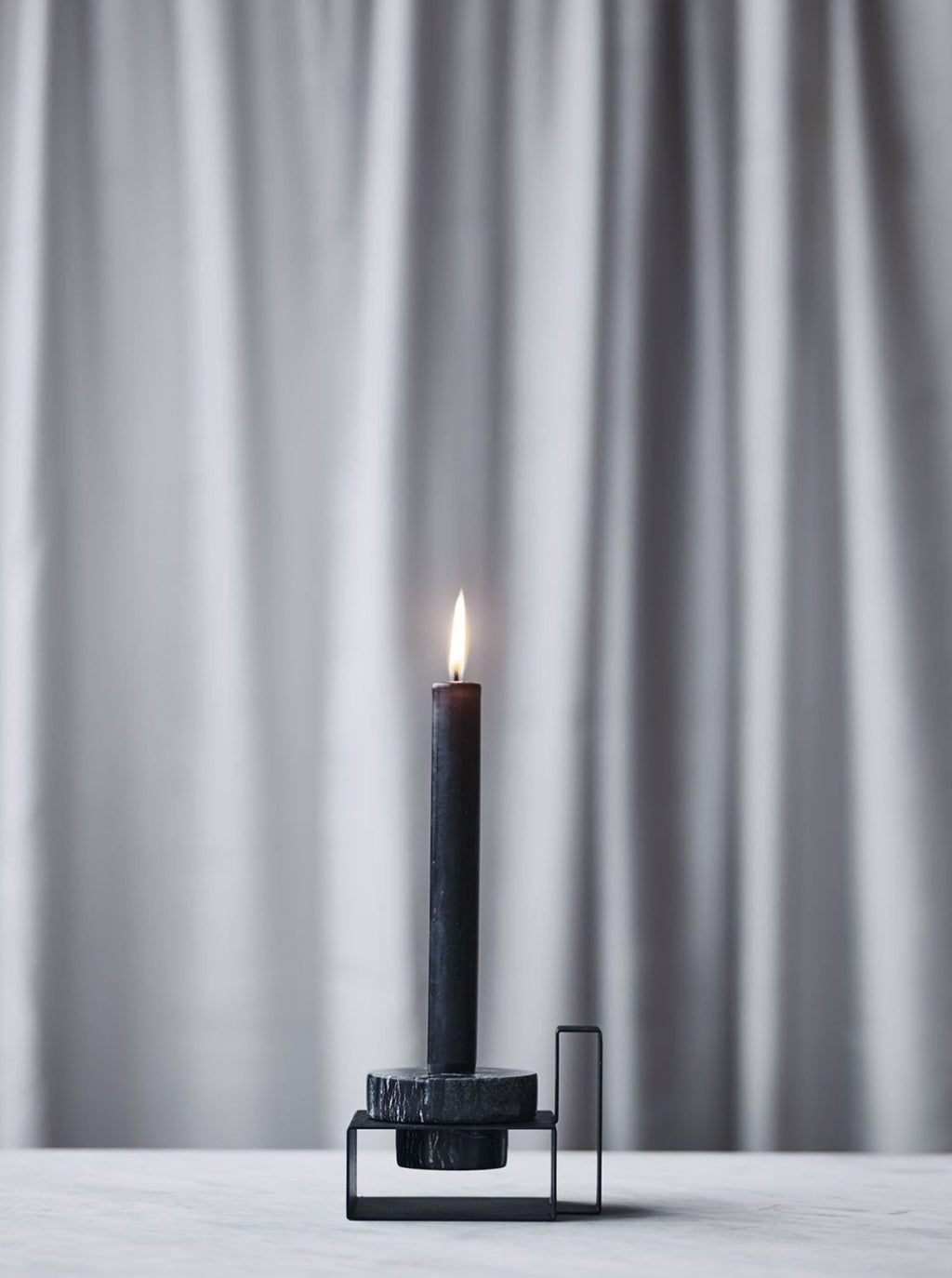 Lucie Kaas Marco Candlestick White, 8cm