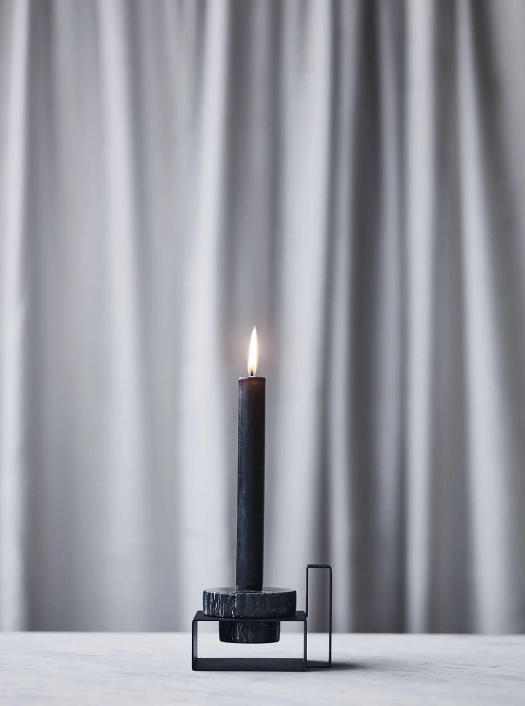 Lucie Kaas Marco Candlestick White, 8cm