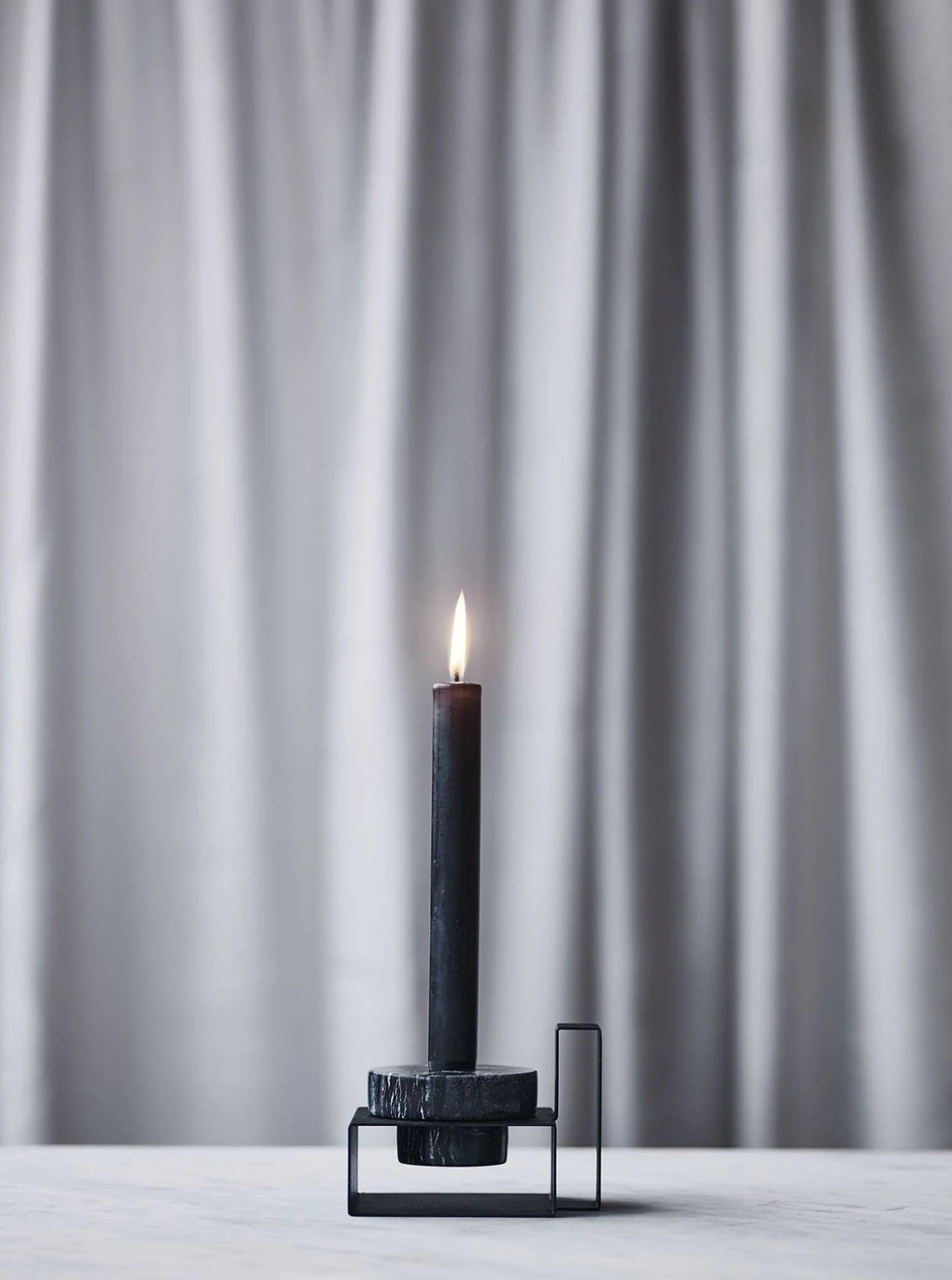 Lucie Kaas Marco Candlestick White, 8cm