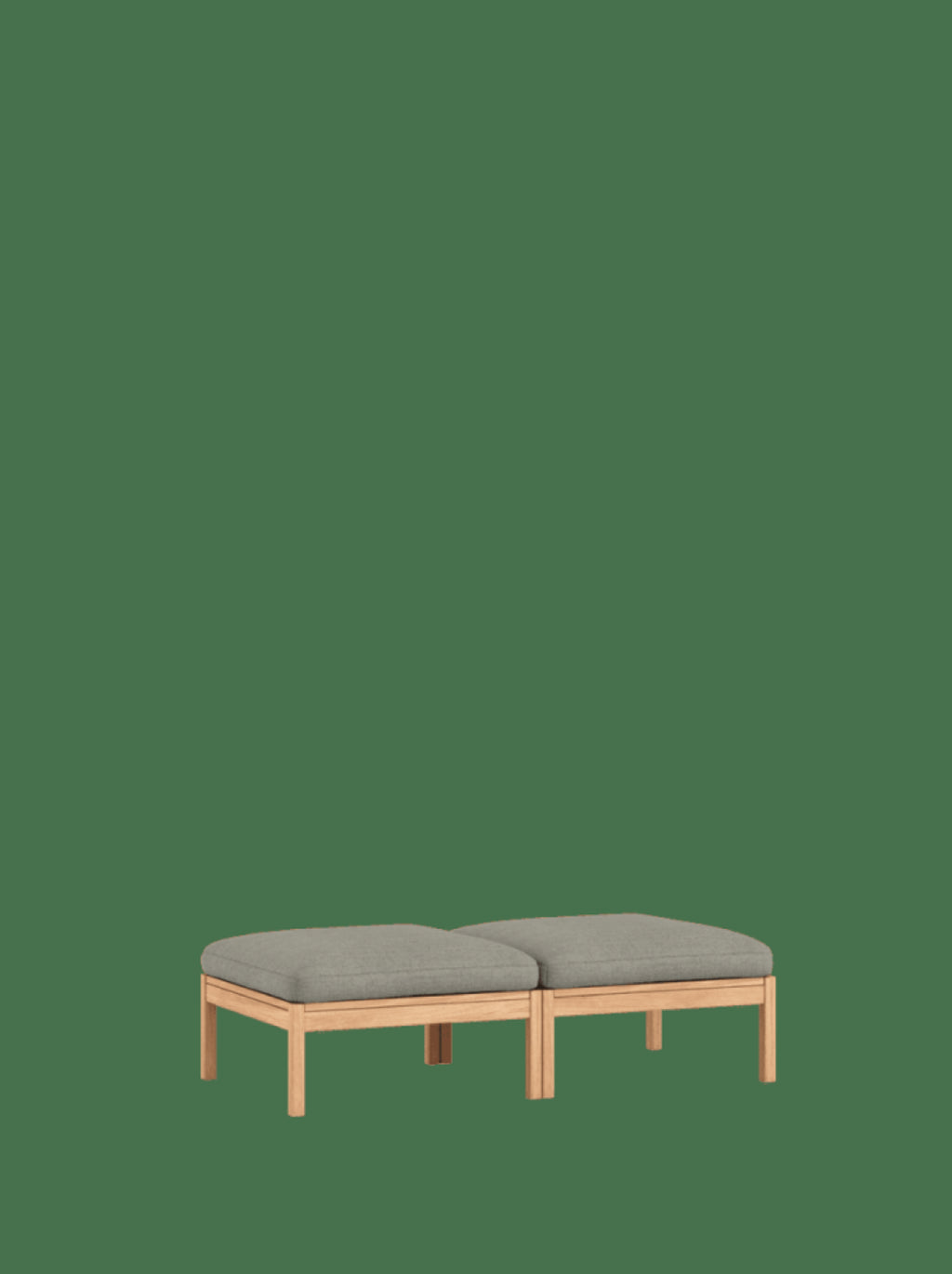 Moebe Modular Sofa Set, 2 Seater Daybed, Re-wool 128 (fsc Mix Credit)