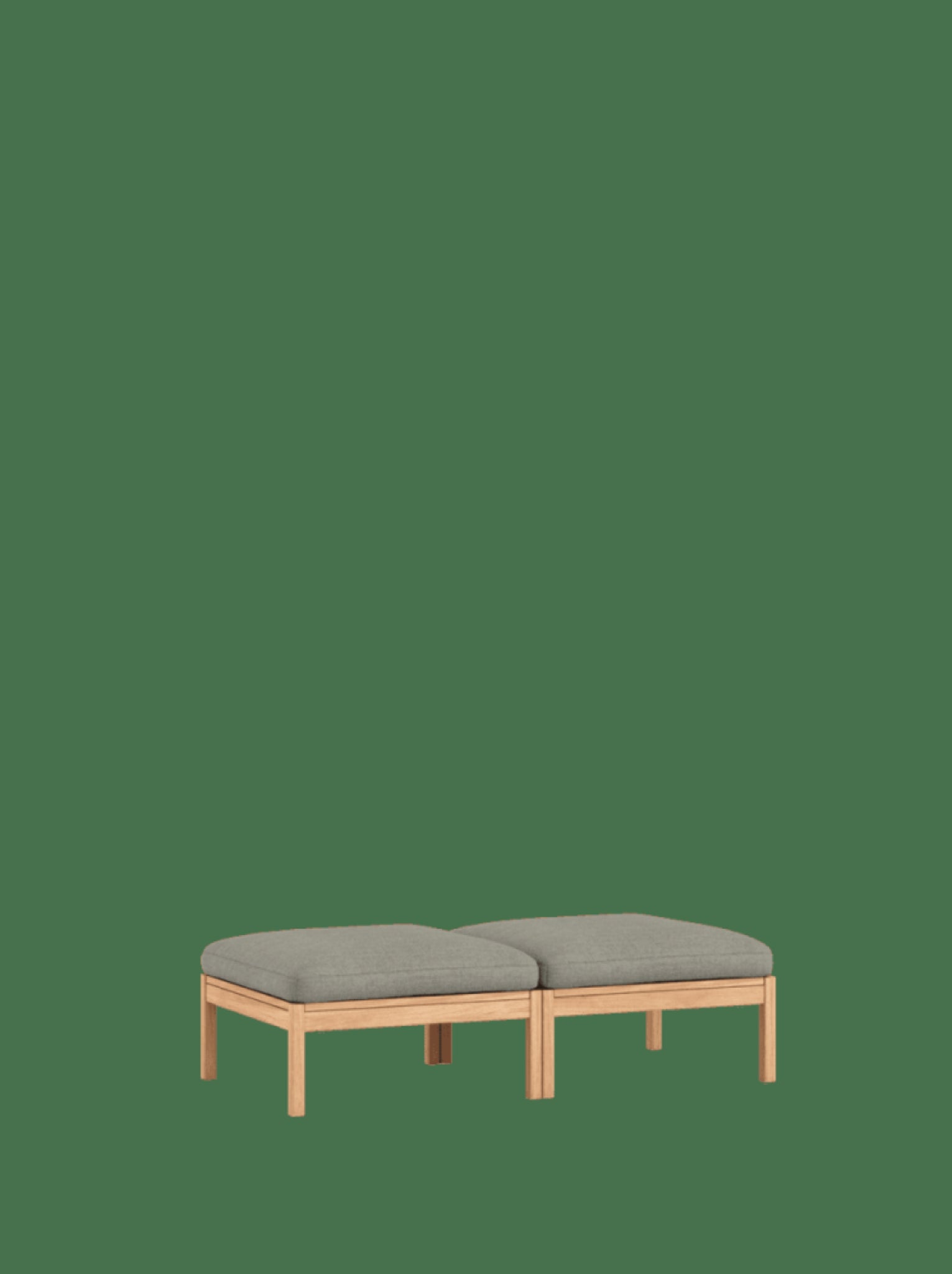 Moebe Modular Sofa Set, 2 Seater Daybed, Re-wool 128 (fsc Mix Credit)