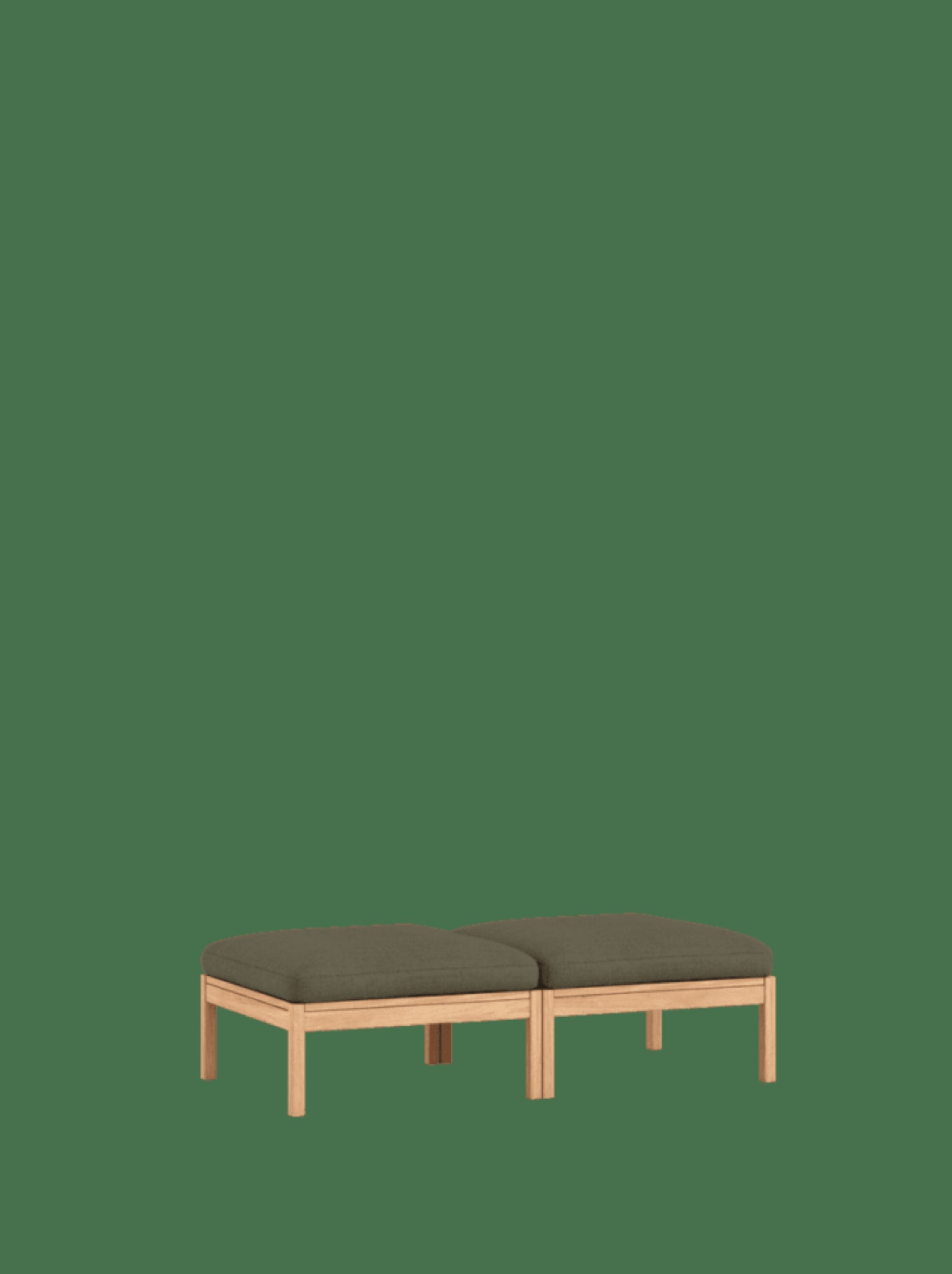 Moebe Modular Sofa Set, 2 Seater Daybed, Re-wool 977 (fsc Mix Credit)