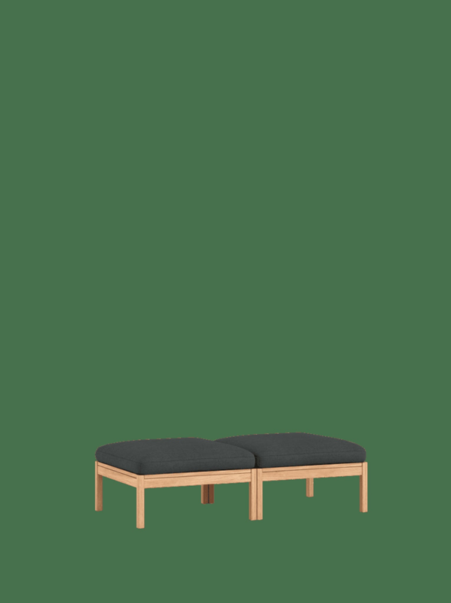 Moebe Modular Sofa Set, 2 Seater Daybed, Re-wool 987 (fsc Mix Credit)