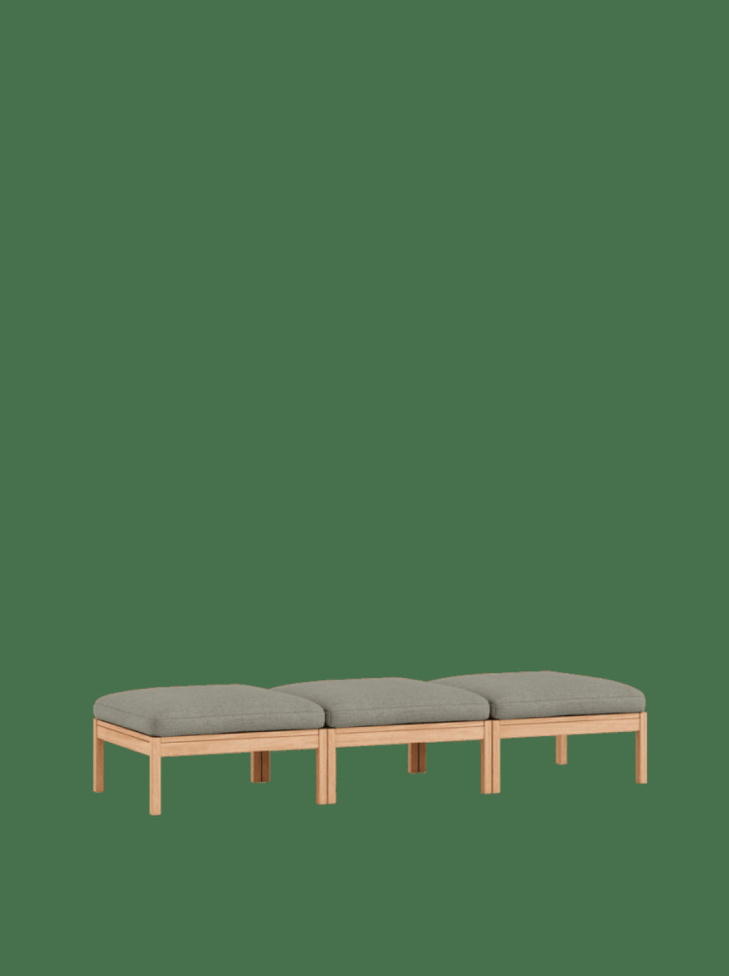 Moebe Modular Sofa Set, 3 Seater Daybed, Re-wool 128 (fsc Mix Credit)