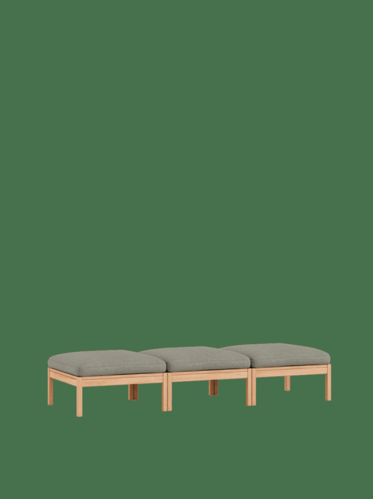 Moebe Modular Sofa Set, 3 Seater Daybed, Re-wool 128 (fsc Mix Credit)
