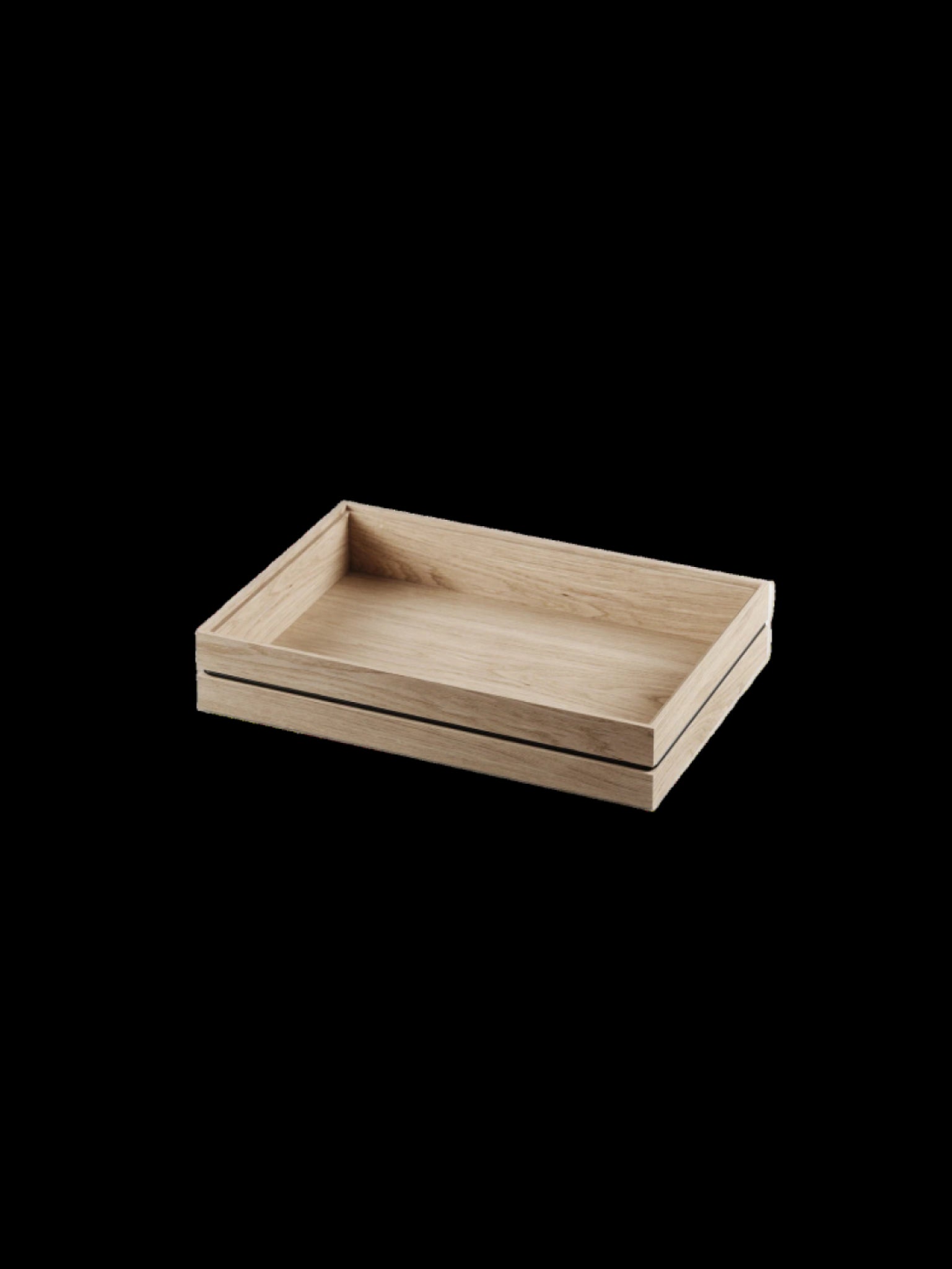 Moebe Organise Storage Box - Durable Oak & Rubber, Small A4/A5 Size