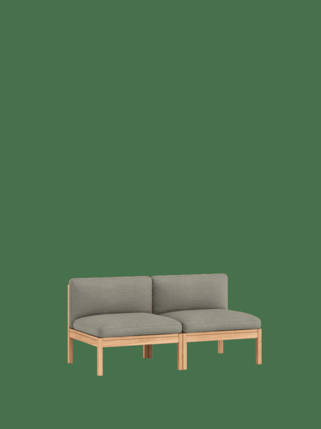 Moebe Modular Sofa Set, 2 Seater Sofa, Re-wool 128 (fsc Mix Credit)