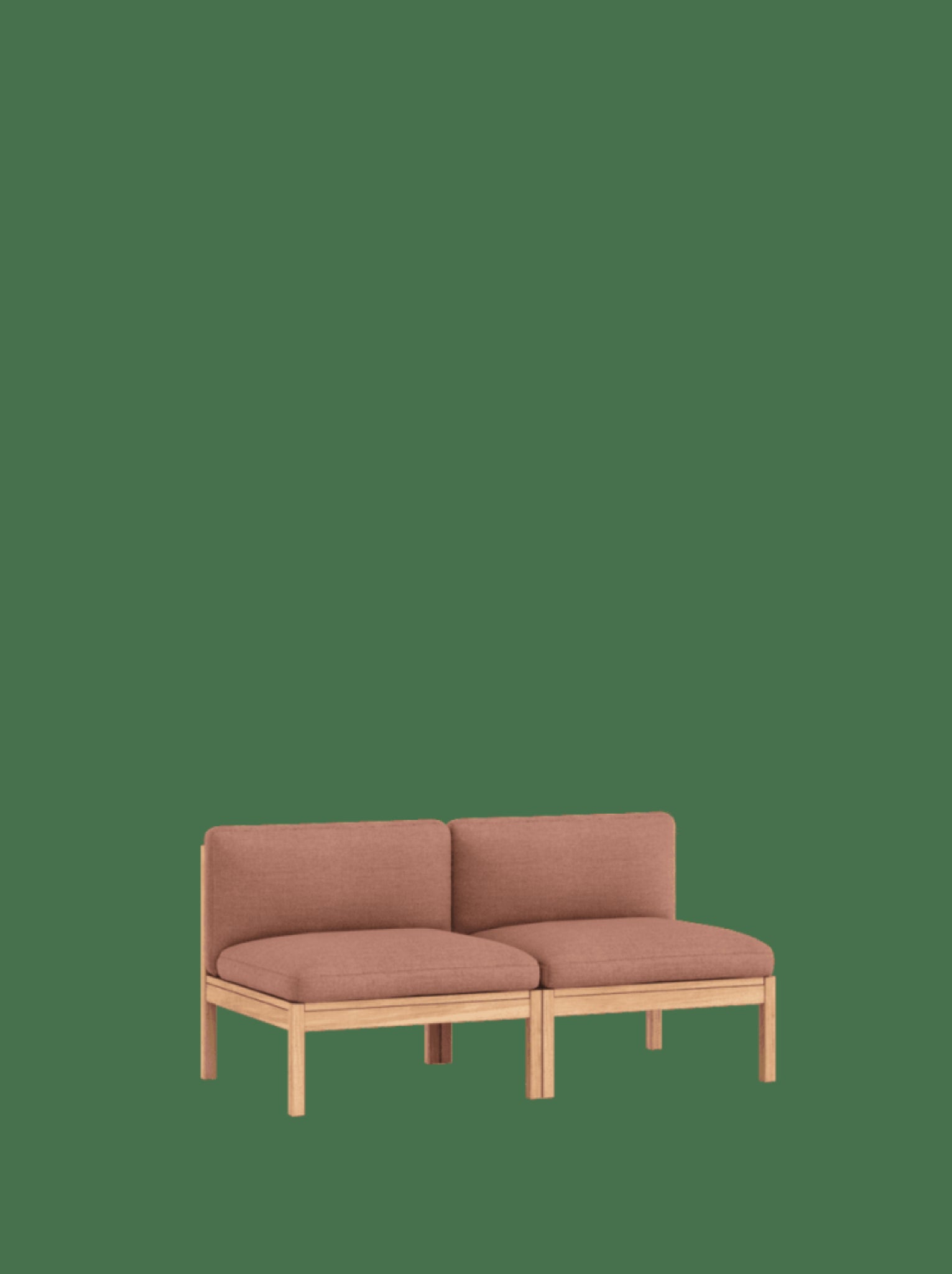 Moebe Modular Sofa Set, 2 Seater Sofa, Re-wool 648 (fsc Mix Credit)