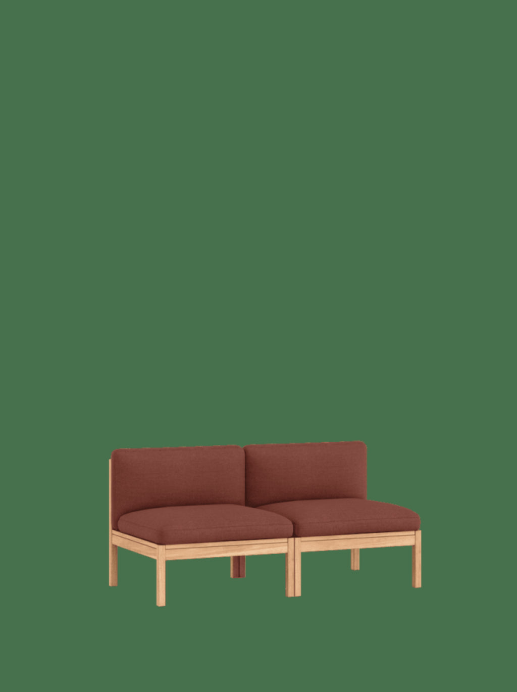 Moebe Modular Sofa Set, 2 Seater Sofa, Re-wool 687 (fsc Mix Credit)