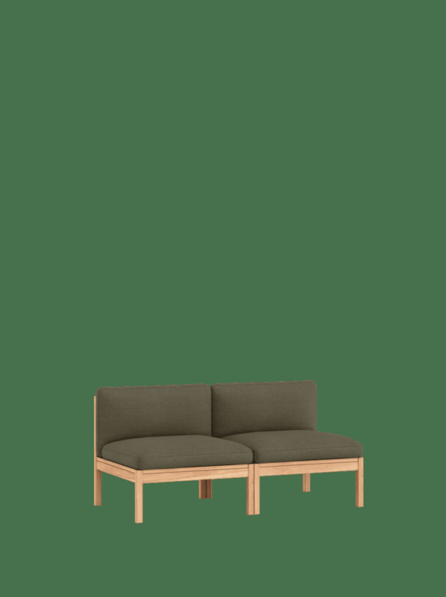 Moebe Modular Sofa Set, 2 Seater Sofa, Re-wool 977 (fsc Mix Credit)