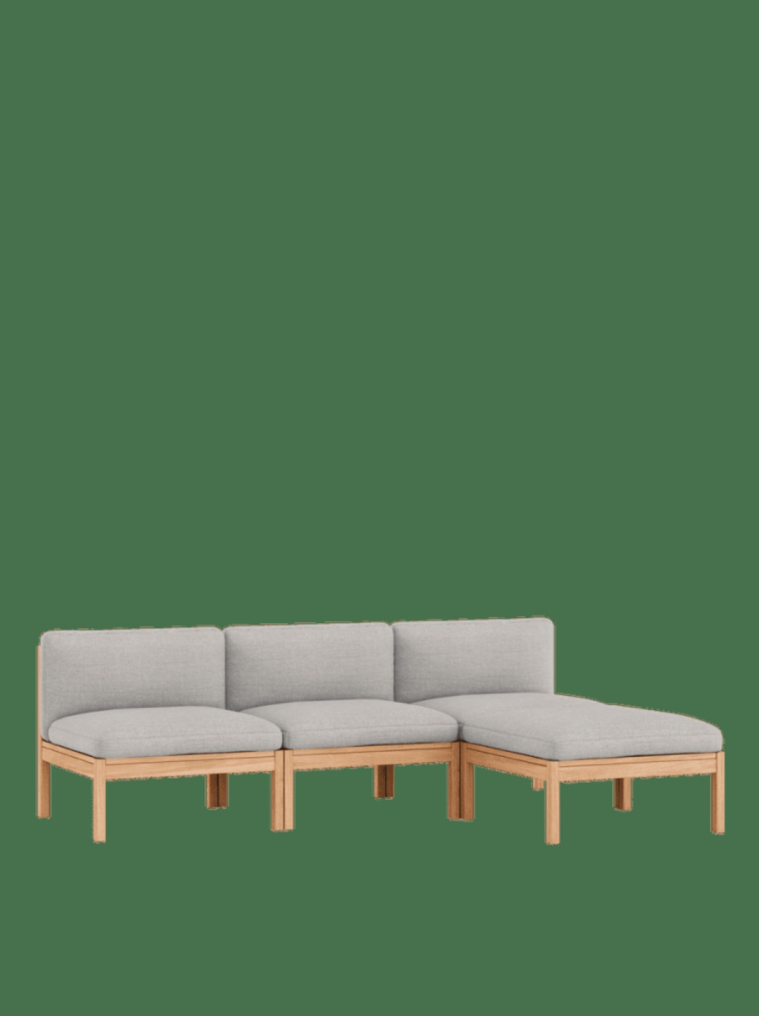 Moebe Modular Sofa Set, 3 Seater Sofa With Chaise Longue, Autumn 101 (fsc Mix Credit)