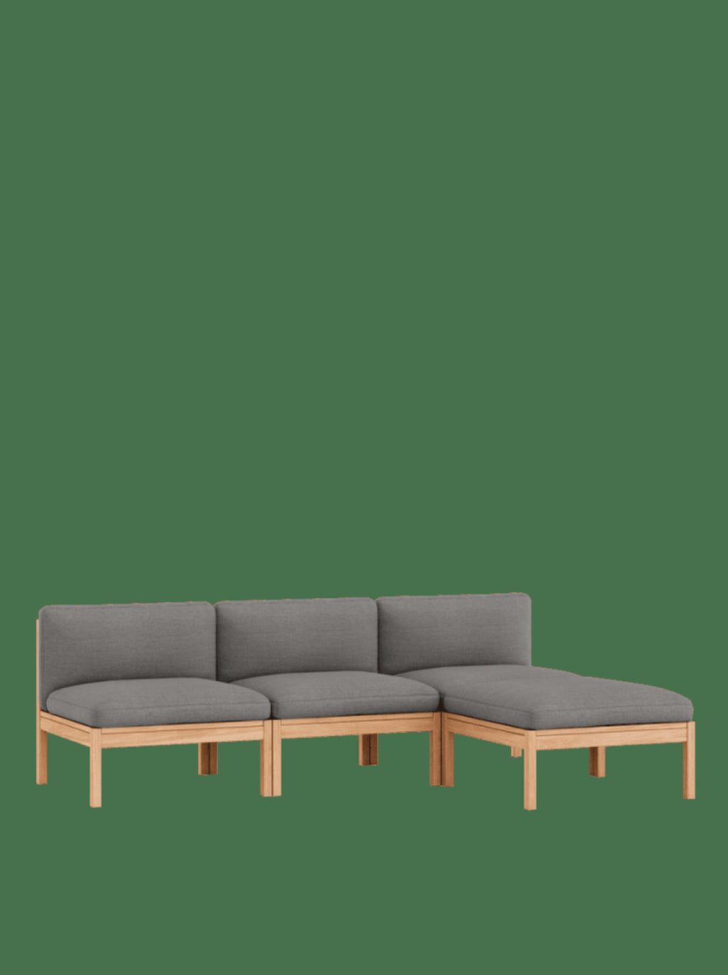 Moebe Modular Sofa Set, 3 Seater Sofa With Chaise Longue, Autumn 131 (fsc Mix Credit)
