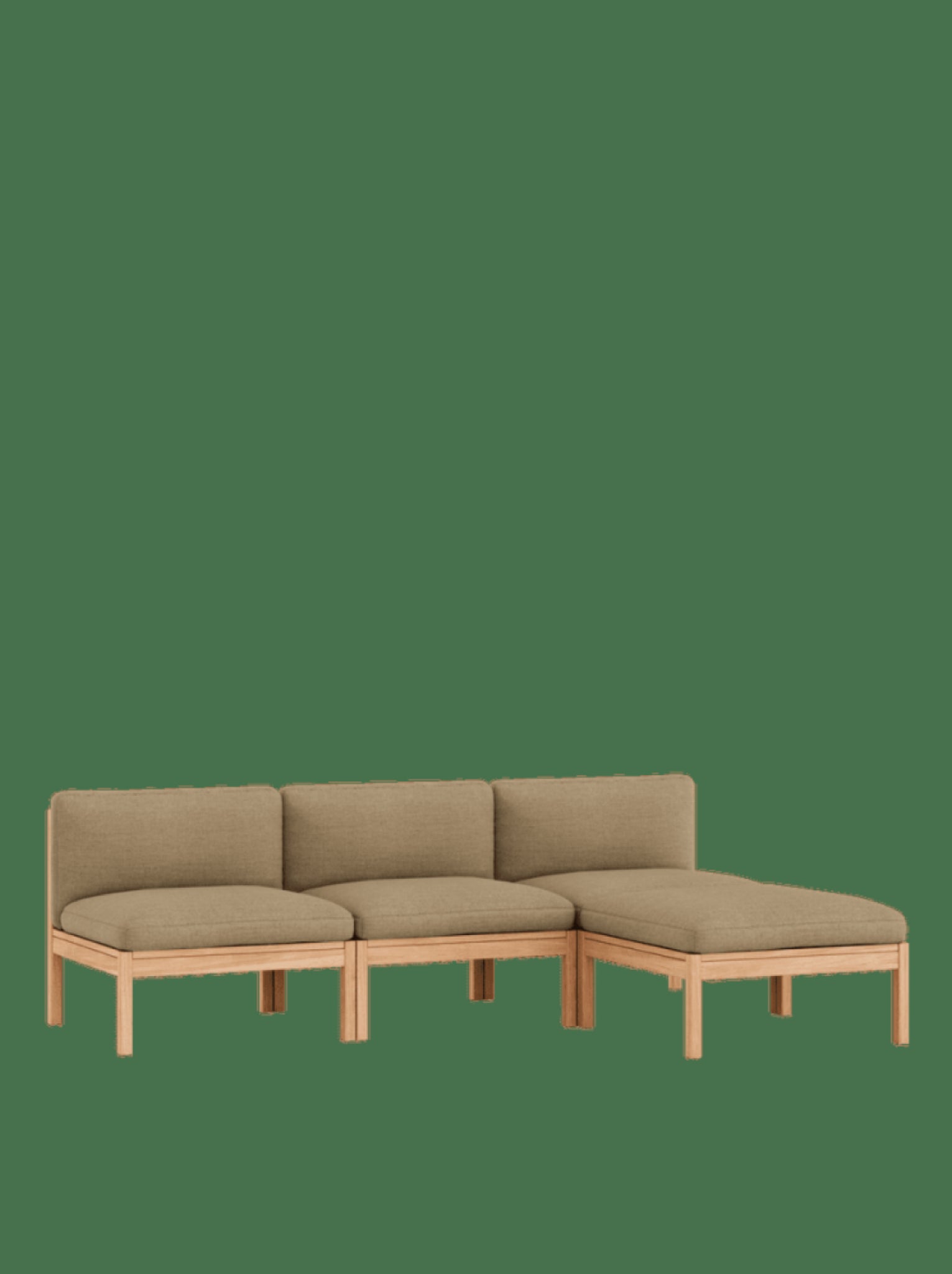 Moebe Modular Sofa Set, 3 Seater Sofa With Chaise Longue, Autumn 221 (fsc Mix Credit)