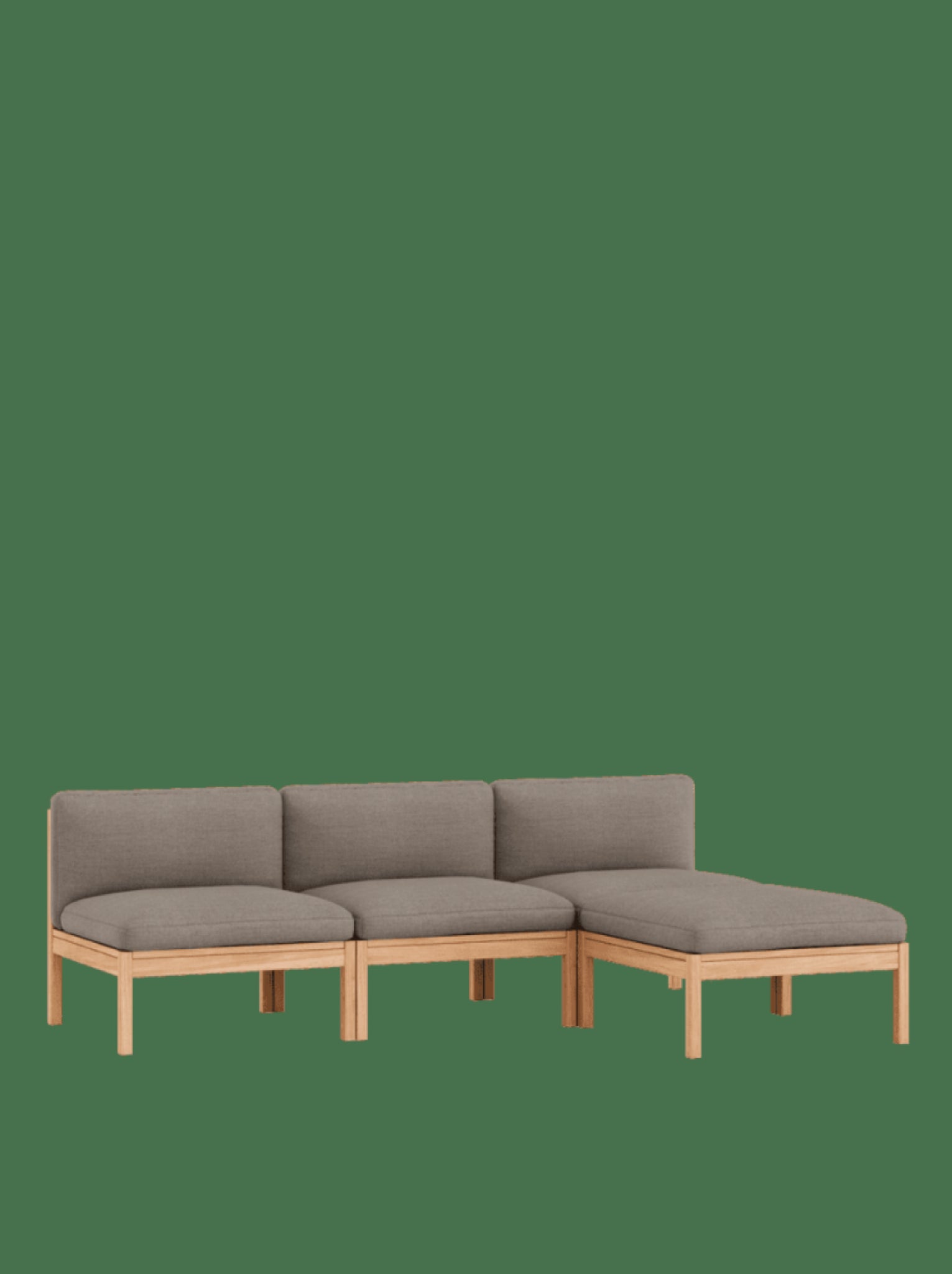 Moebe Modular Sofa Set, 3 Seater Sofa With Chaise Longue, Autumn 331 (fsc Mix Credit)