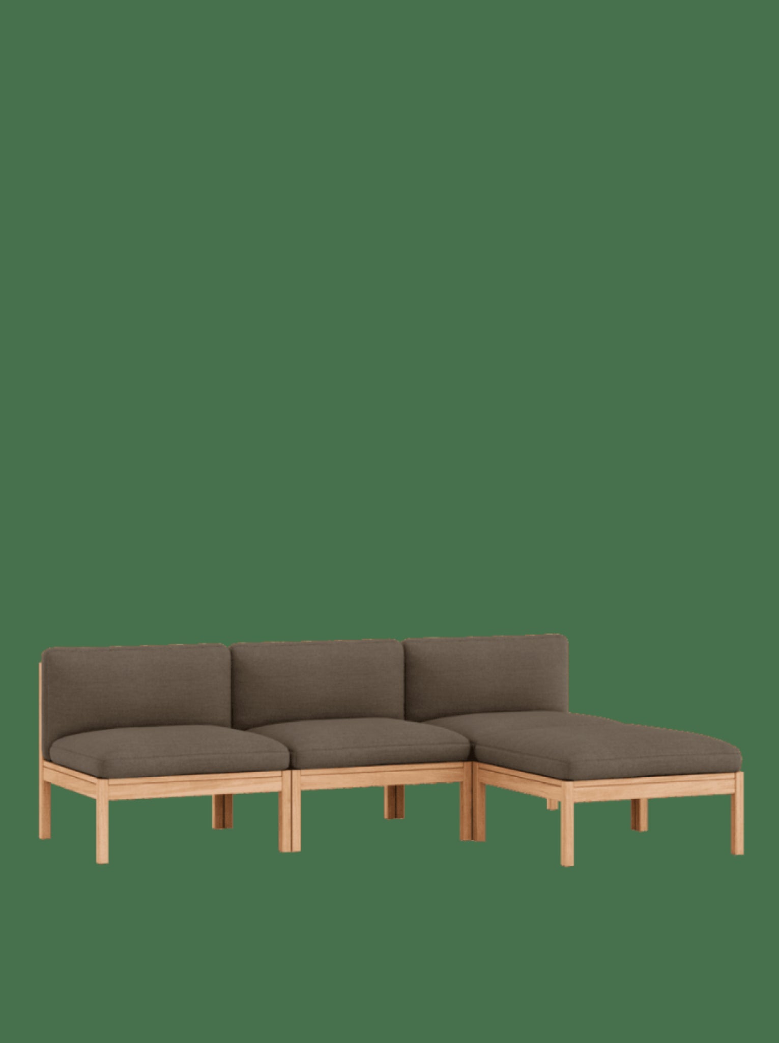 Moebe Modular Sofa Set, 3 Seater Sofa With Chaise Longue, Autumn 361 (fsc Mix Credit)