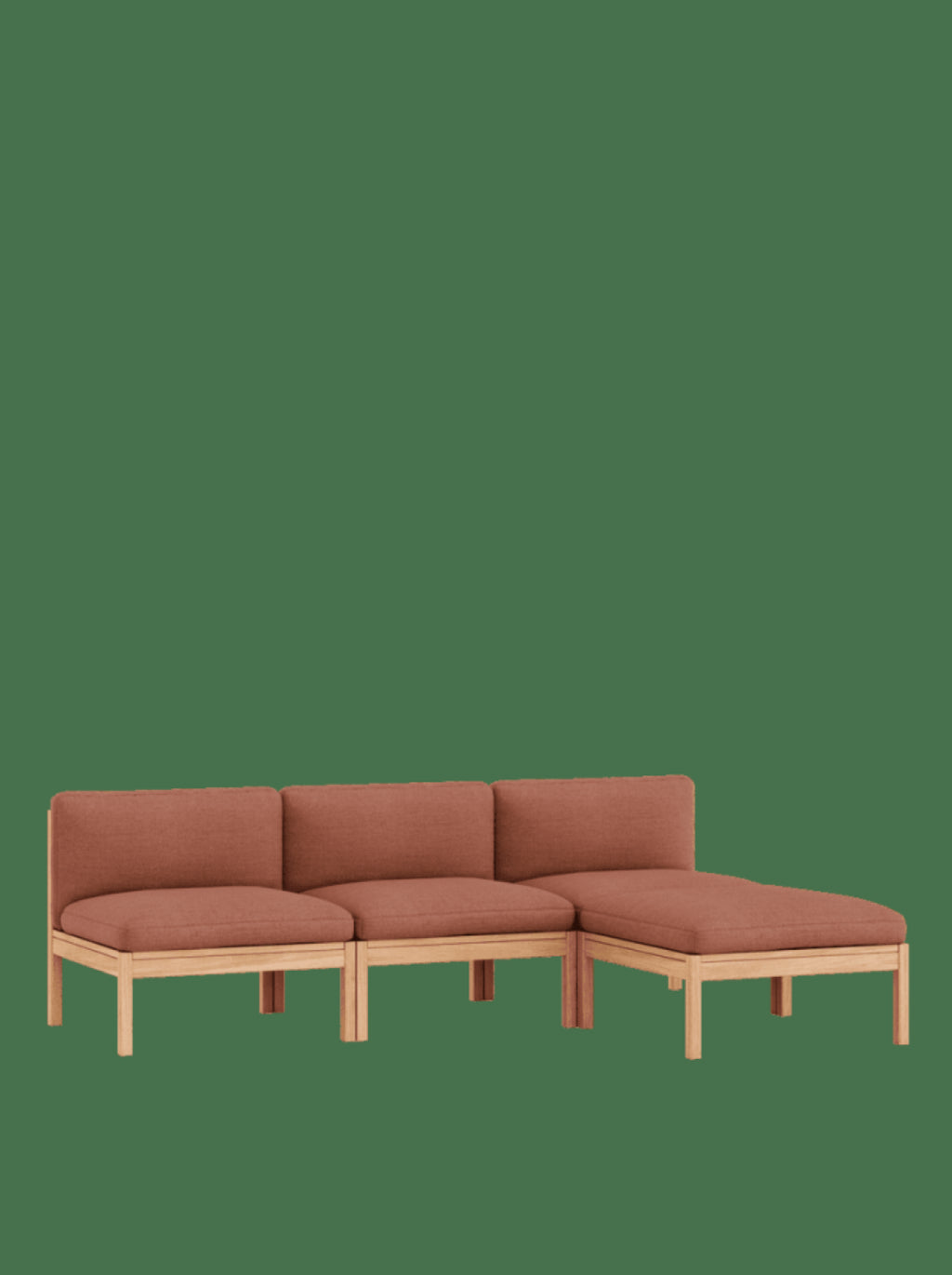 Moebe Modular Sofa Set, 3 Seater Sofa With Chaise Longue, Autumn 551 (fsc Mix Credit)