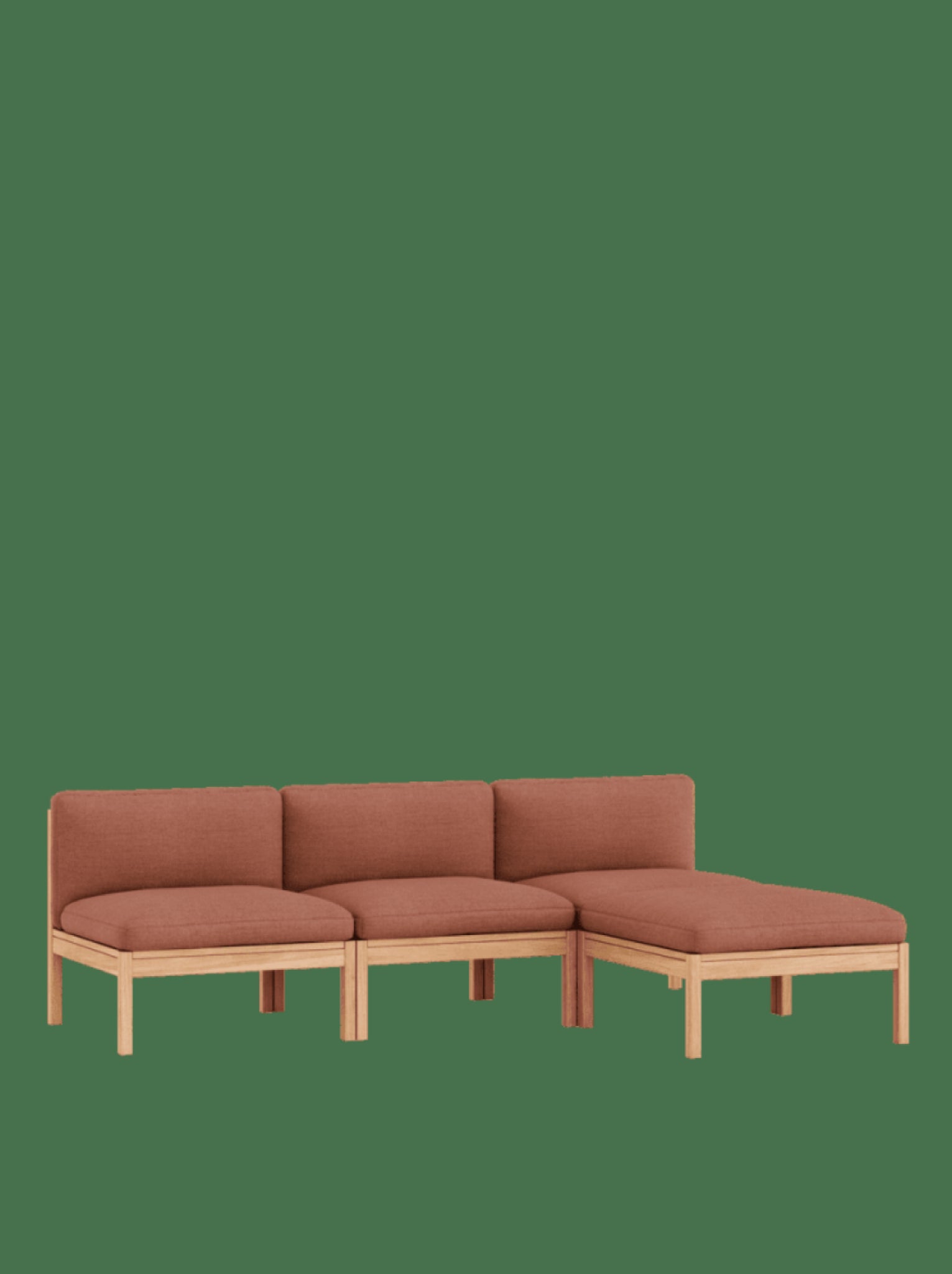 Moebe Modular Sofa Set, 3 Seater Sofa With Chaise Longue, Autumn 551 (fsc Mix Credit)