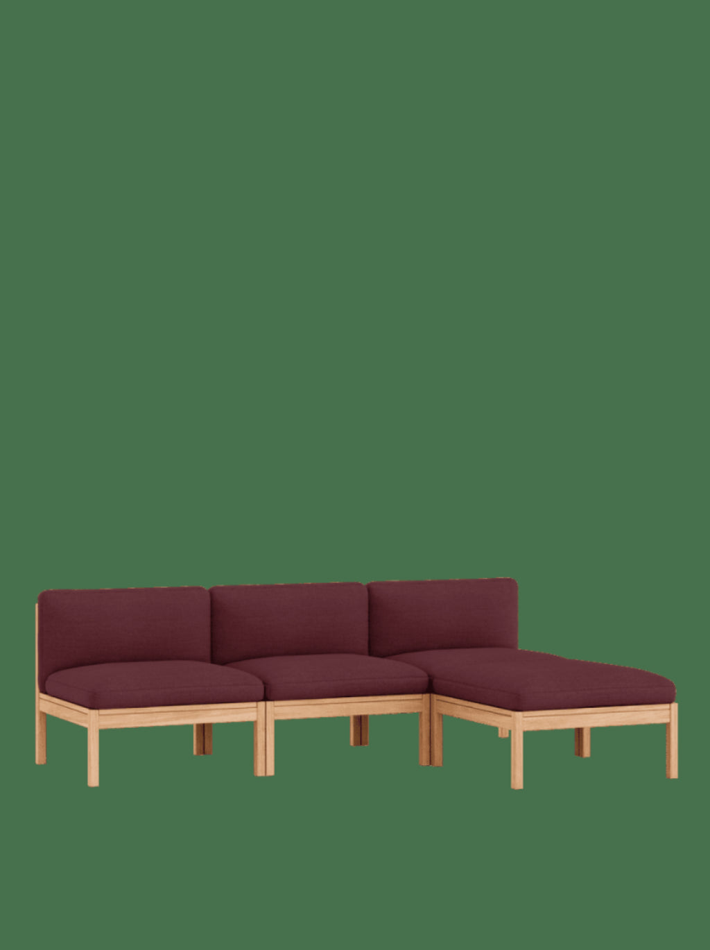 Moebe Modular Sofa Set, 3 Seater Sofa With Chaise Longue, Autumn 681 (fsc Mix Credit)