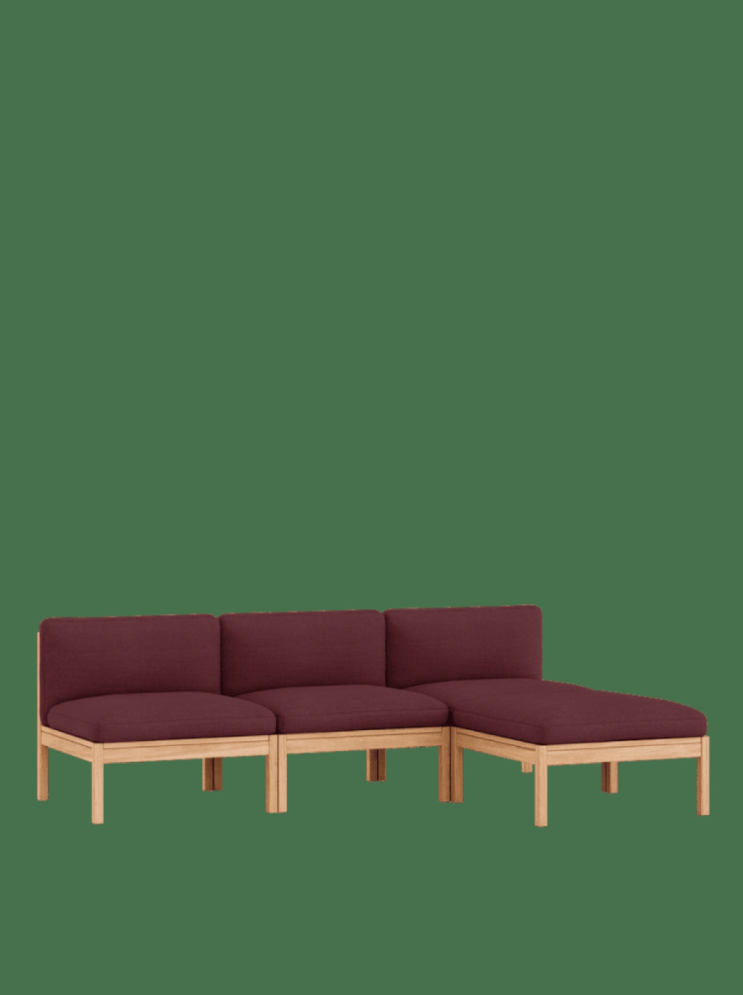 Moebe Modular Sofa Set, 3 Seater Sofa With Chaise Longue, Autumn 681 (fsc Mix Credit)