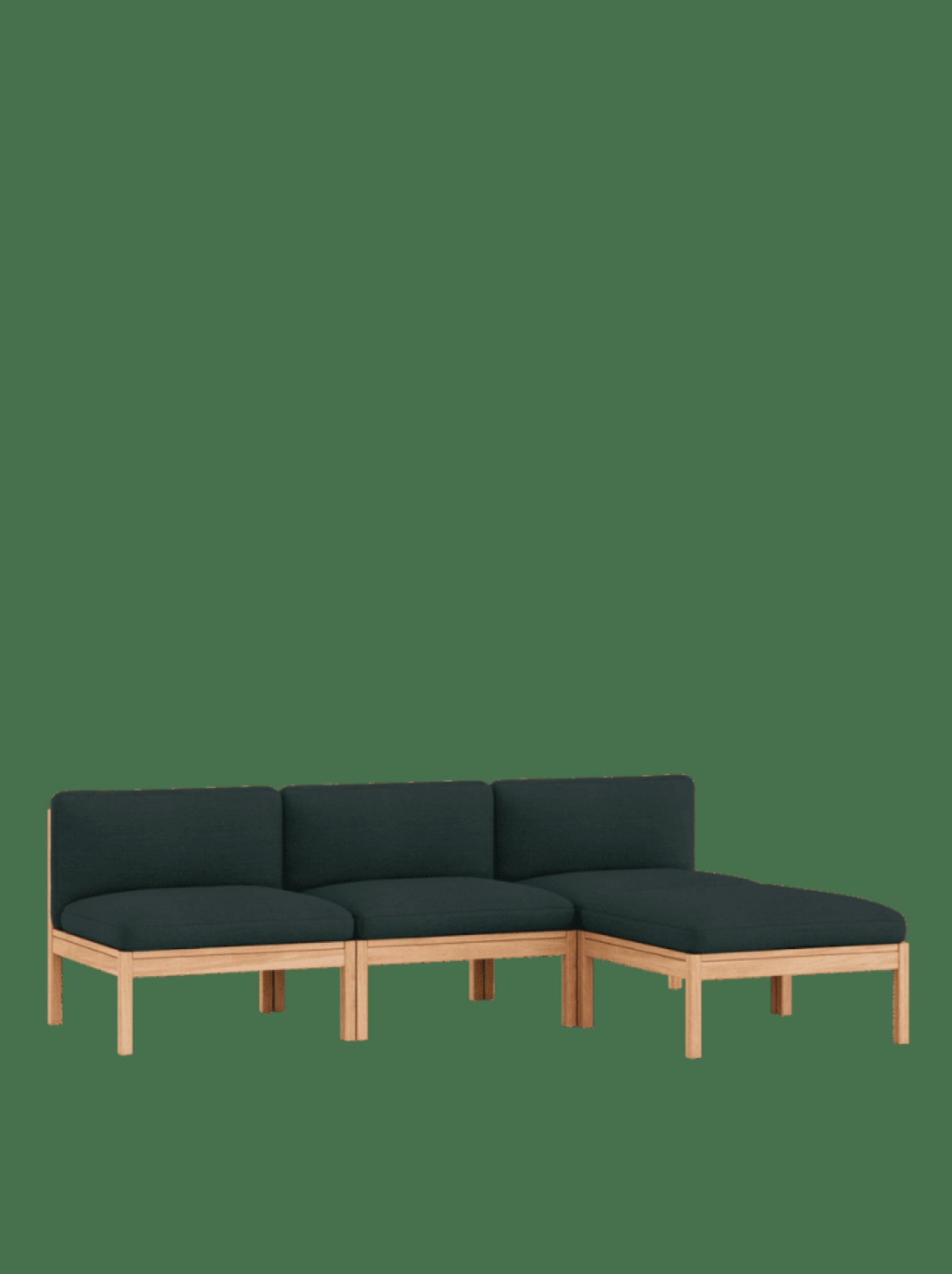Moebe Modular Sofa Set, 3 Seater Sofa With Chaise Longue, Autumn 971 (fsc Mix Credit)