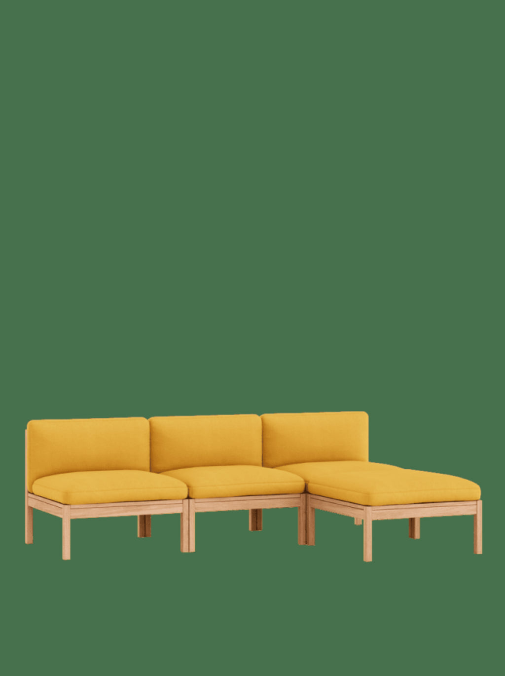 Moebe Modular Sofa Set, 3 Seater Sofa With Chaise Longue, Field 463 (fsc Mix Credit)