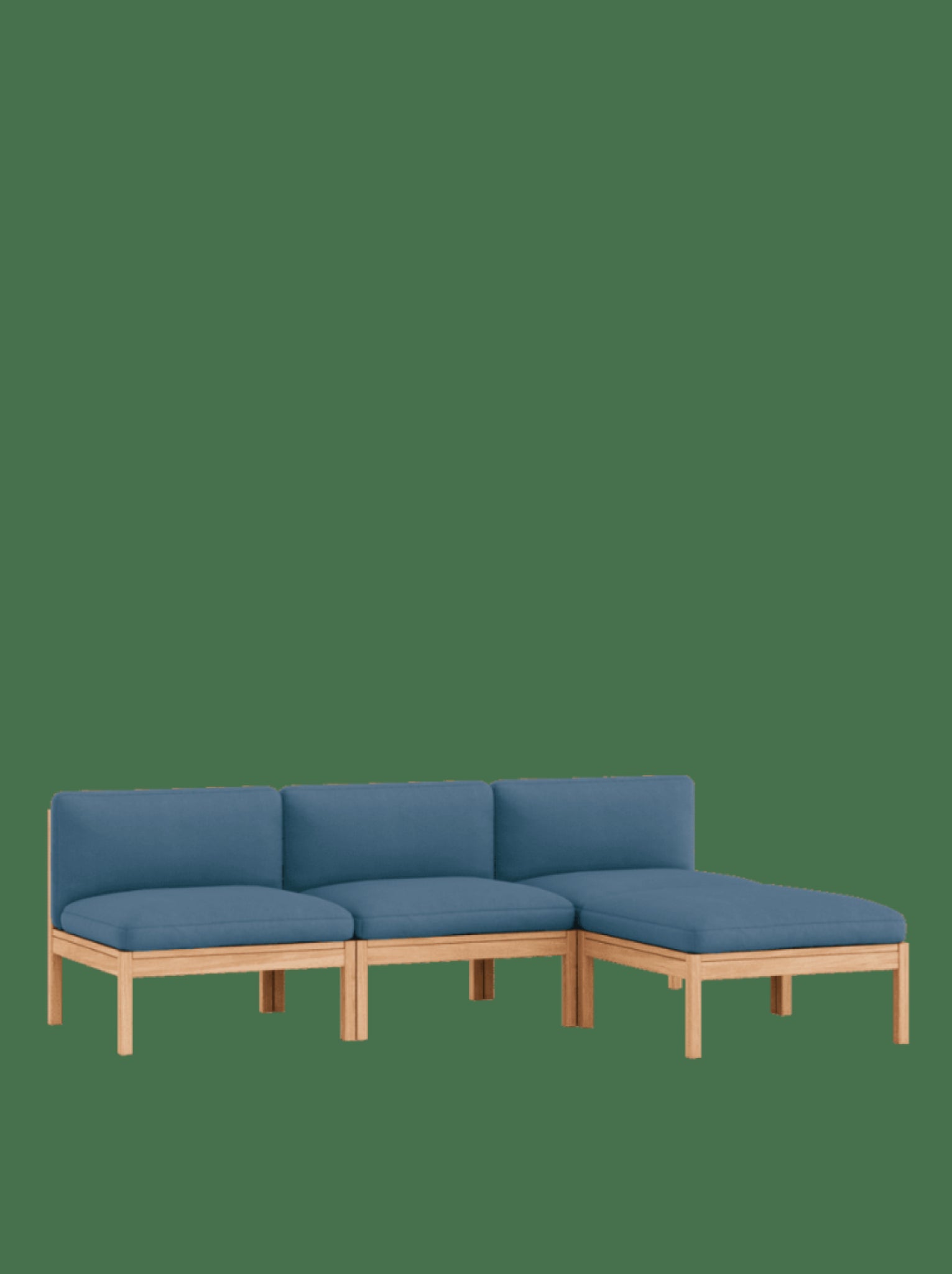Moebe Modular Sofa Set, 3 Seater Sofa With Chaise Longue, Field 733 (fsc Mix Credit)