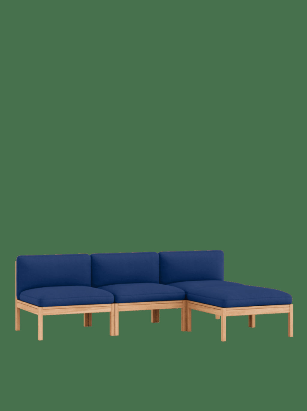 Moebe Modular Sofa Set, 3 Seater Sofa With Chaise Longue, Field 763 (fsc Mix Credit)