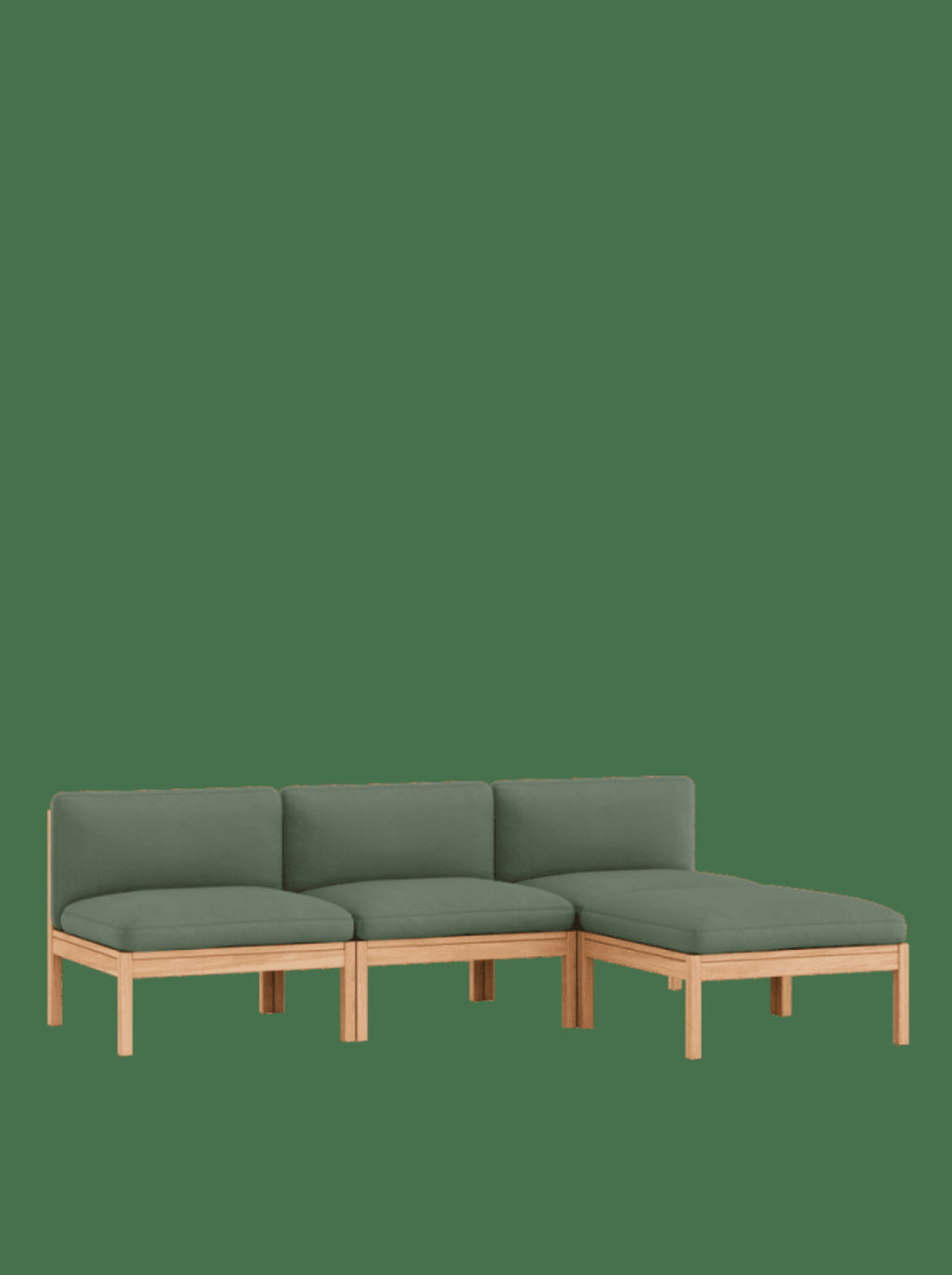 Moebe Modular Sofa Set, 3 Seater Sofa With Chaise Longue, Field 943 (fsc Mix Credit)