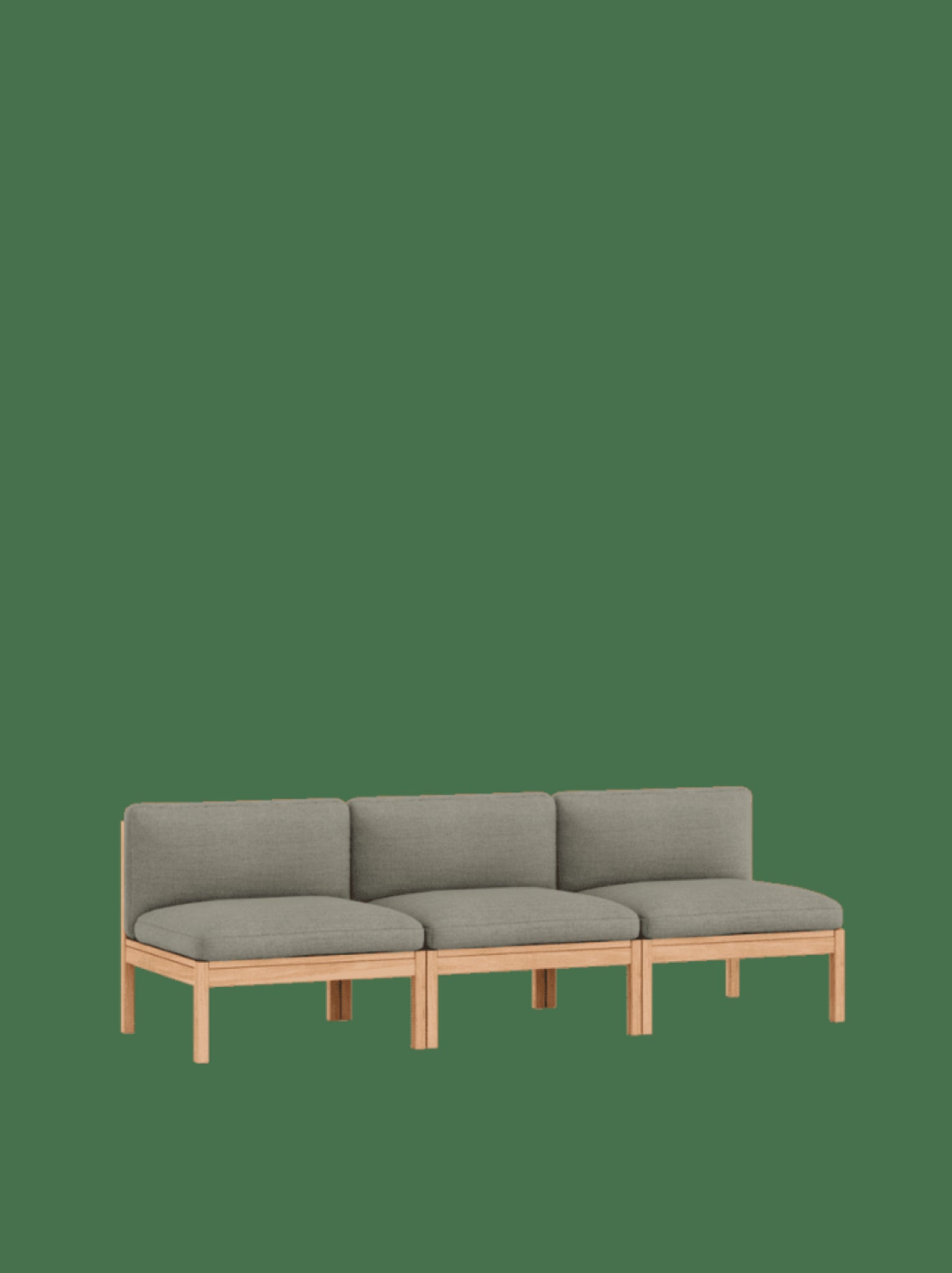 Moebe Modular Sofa Set, 3 Seater Sofa, Re-wool 128 (fsc Mix Credit)