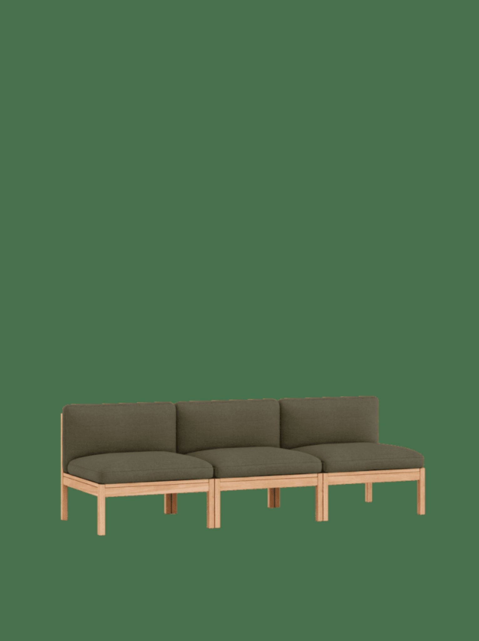 Moebe Modular Sofa Set, 3 Seater Sofa, Re-wool 977 (fsc Mix Credit)