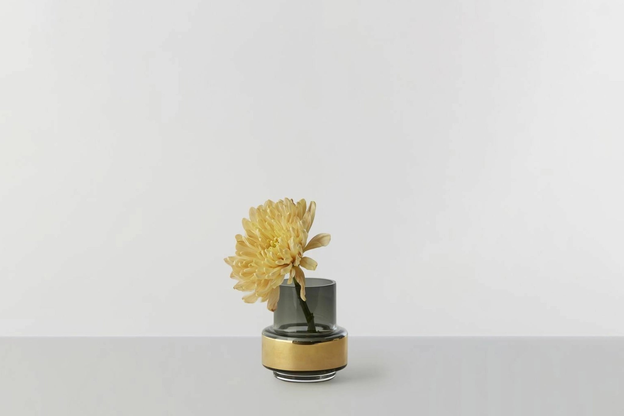 Ro Collection Hurricane No. 25 Tealight Holder, Smoked Grey + Gold