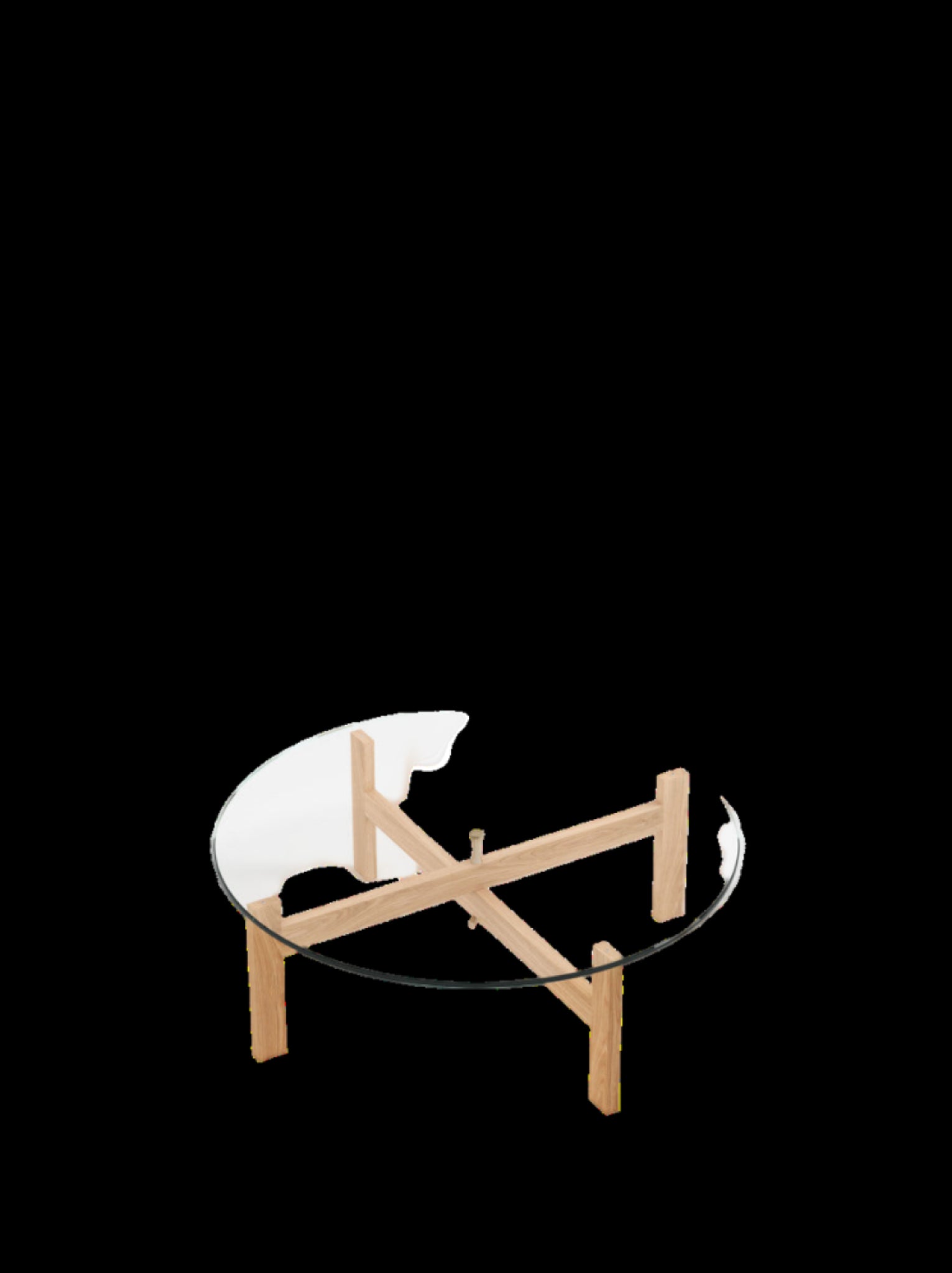 Moebe Round Coffee Table, 88 Cm, Oak (fsc 100%)